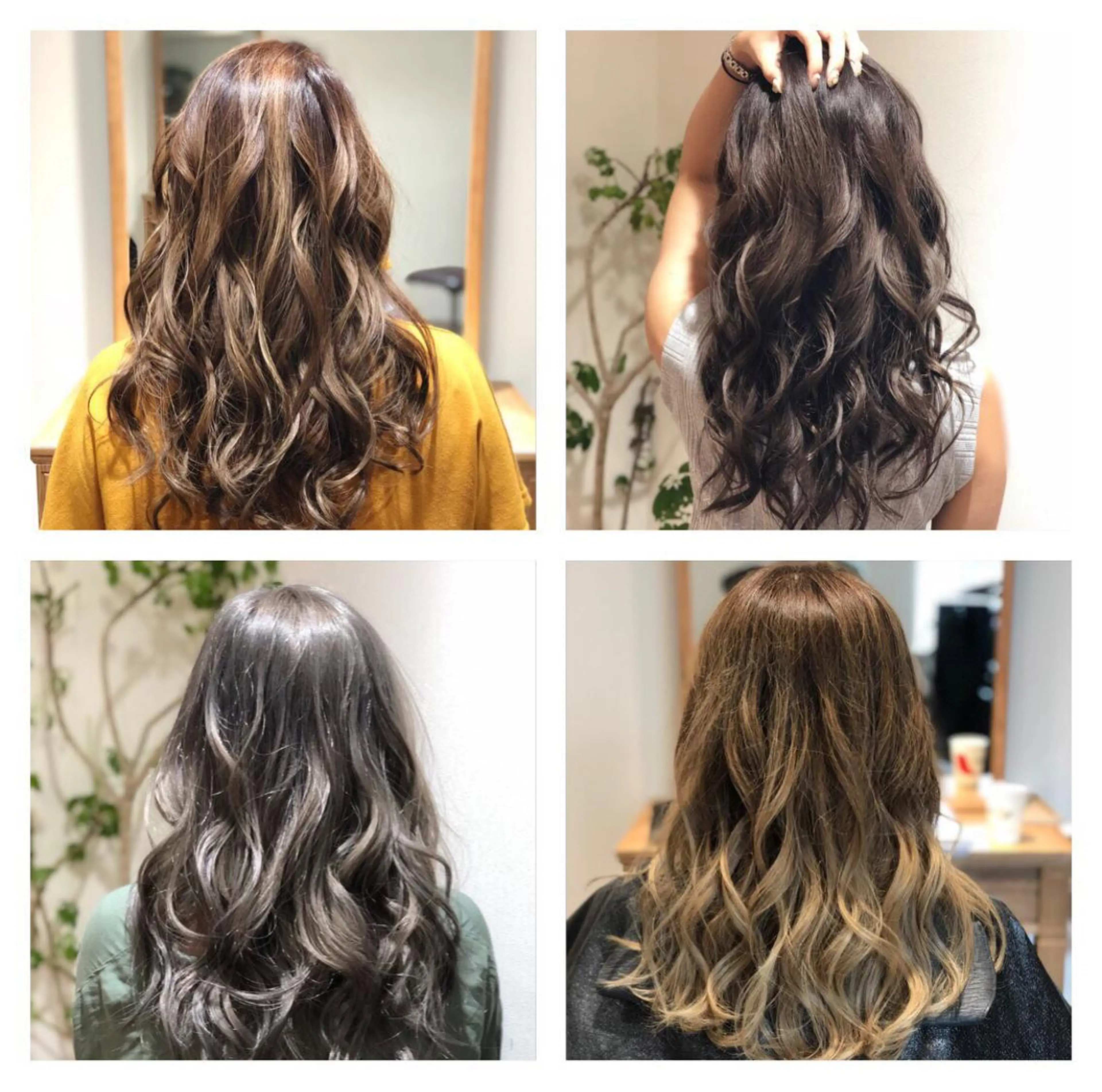 ロング カラー ヘアカラー トリートメント 髪質改善 MAKIのヘアスタイル