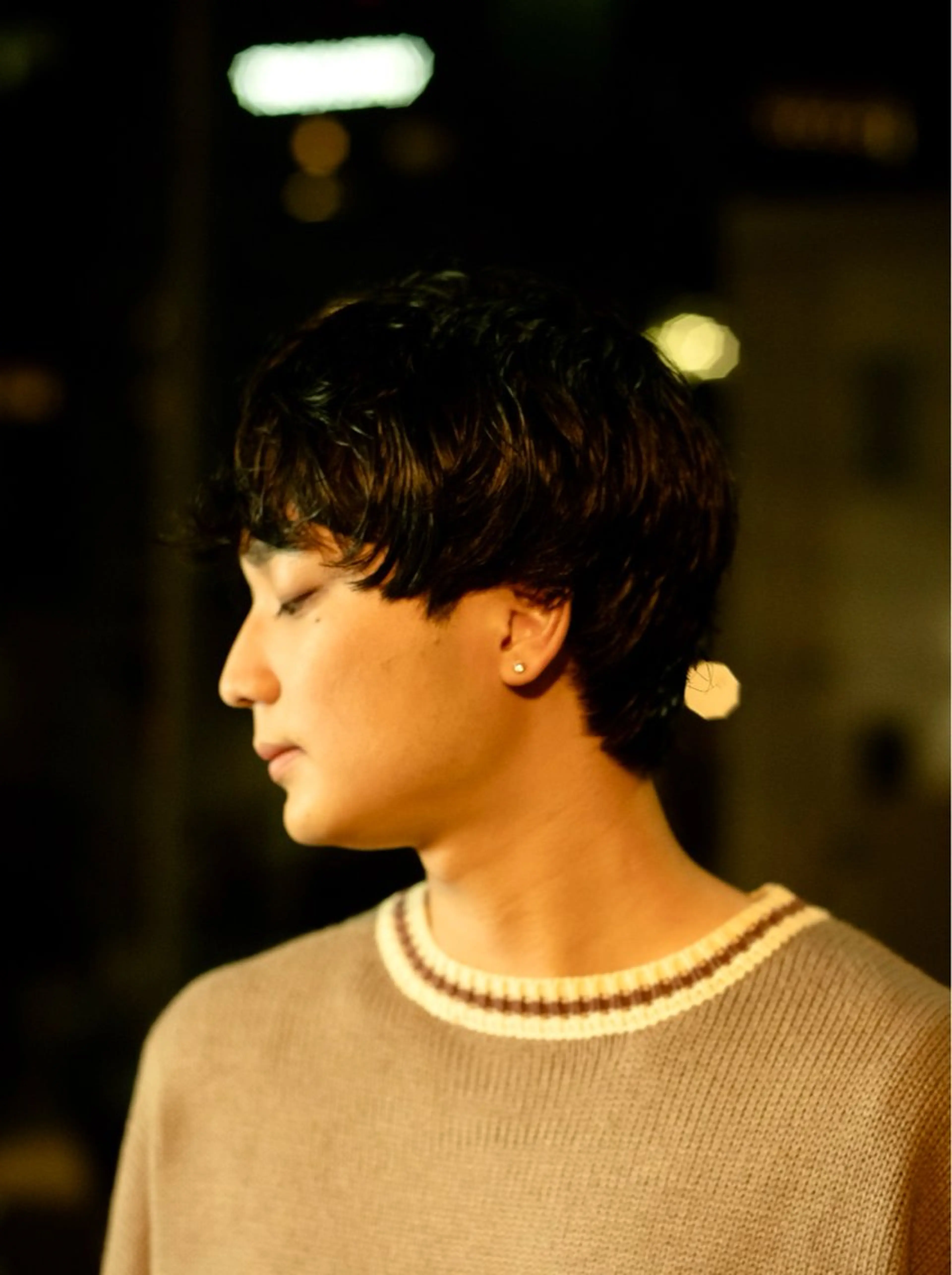 ショート カラー パーマ メンズ くせ毛 🔗メンズサロン🔗 Kieのヘアスタイル