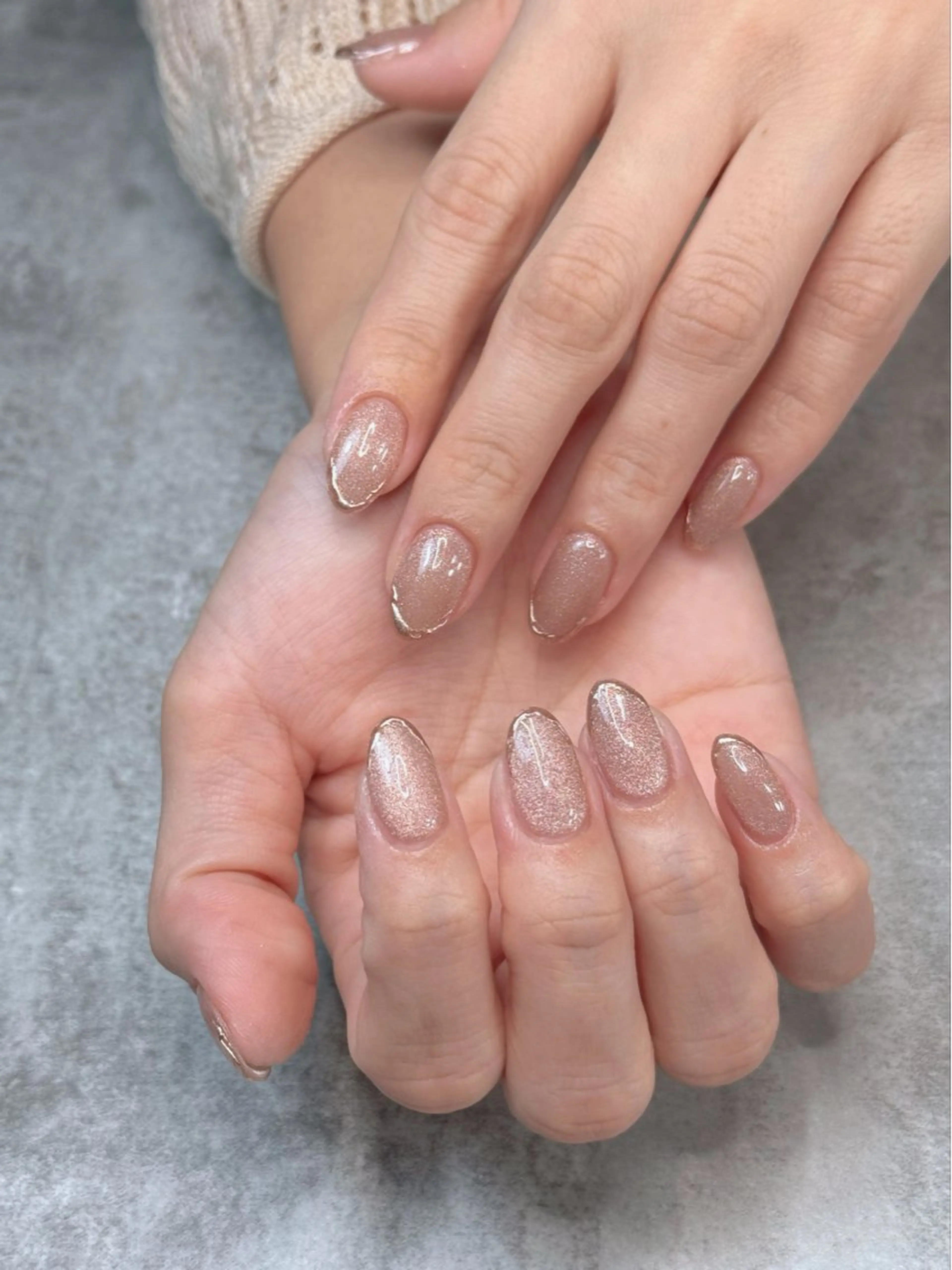 ネイル チークネイル フレンチネイル ジェルネイル ロングネイル マグネットネイル nail sideraのネイルデザイン