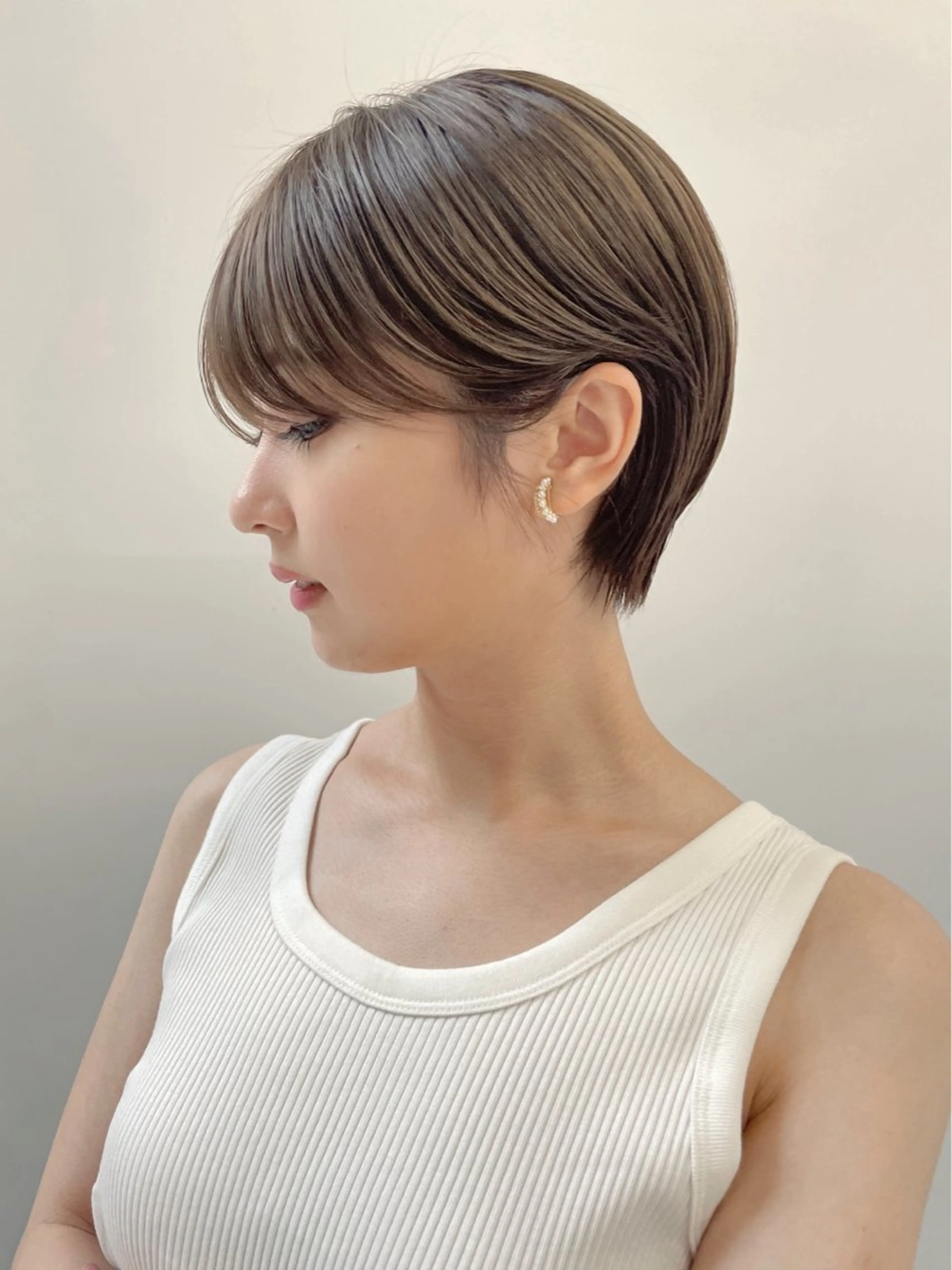 ショート カラー ハンサムショート ショートヘア mee.表参道所属・ボブ/ショート /パーマ/shinのヘアスタイル