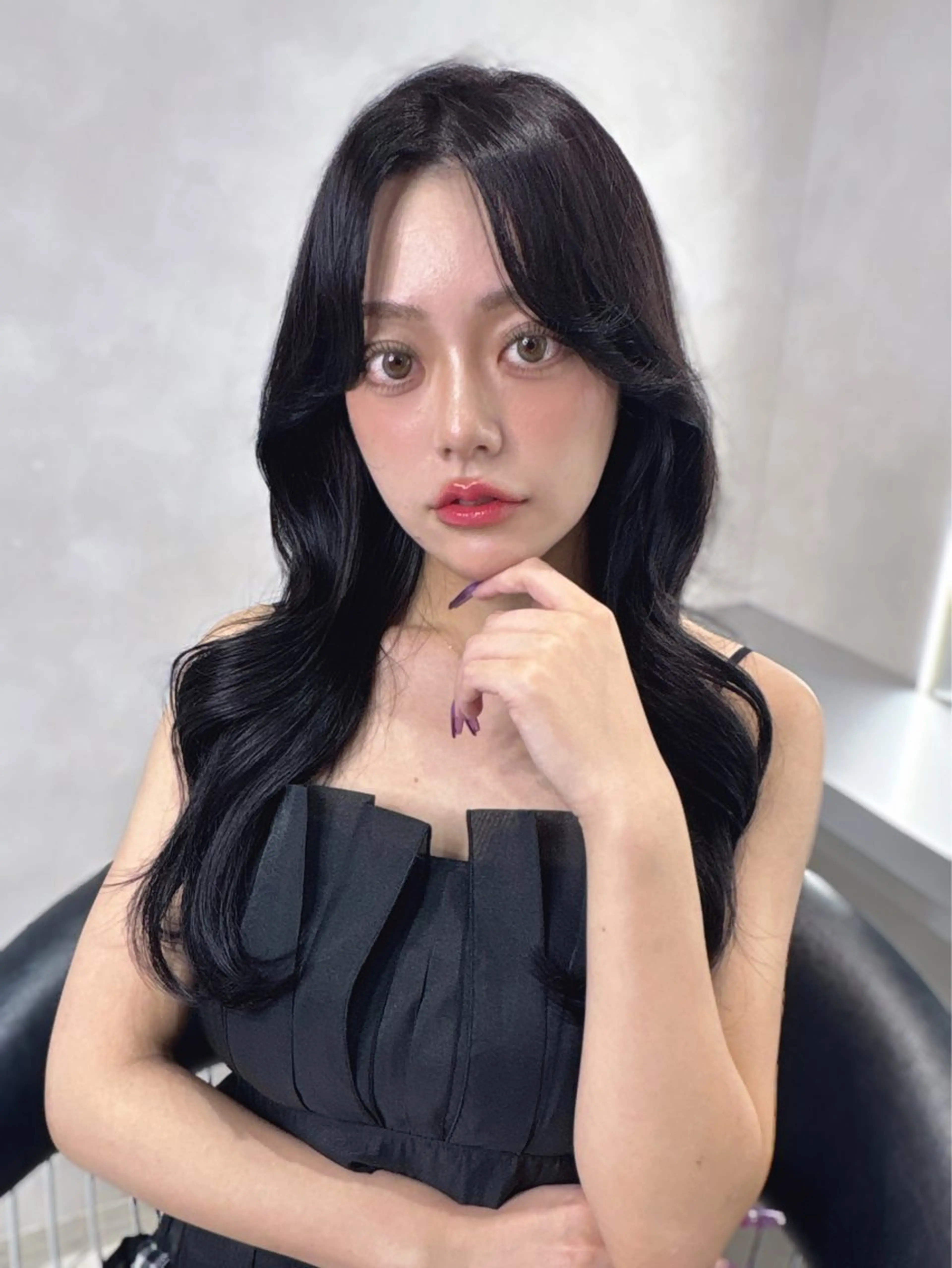 ロング 韓国レイヤー×髪質 改善︎💕︎あかねのヘアスタイル