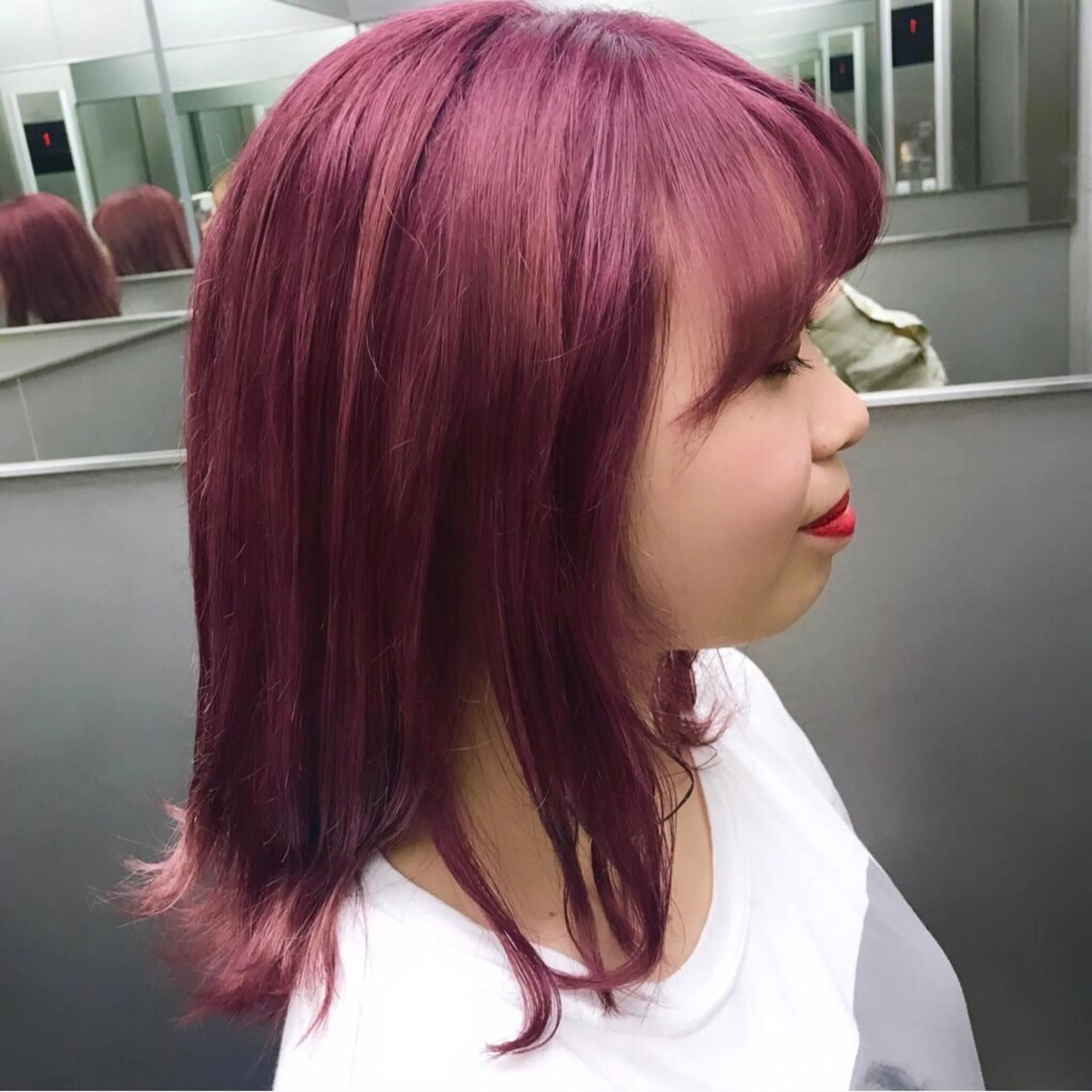 ミディアム カラー アオイ🩵暖色 /まろやかカラーのヘアスタイル