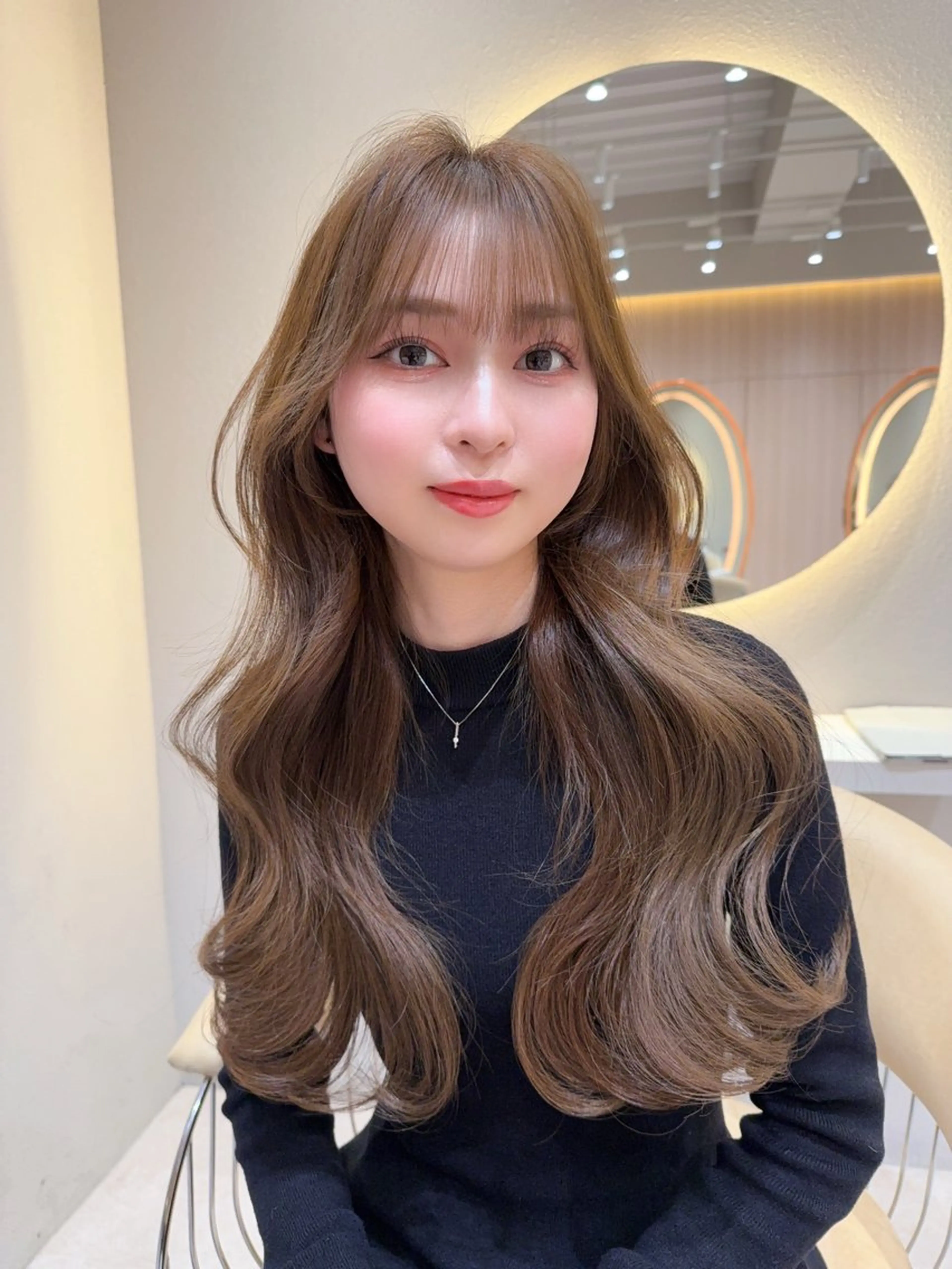 セミロング カラー カット ヘアカラー トリートメント レイヤー❣️縮毛矯正 川村利幸のヘアスタイル