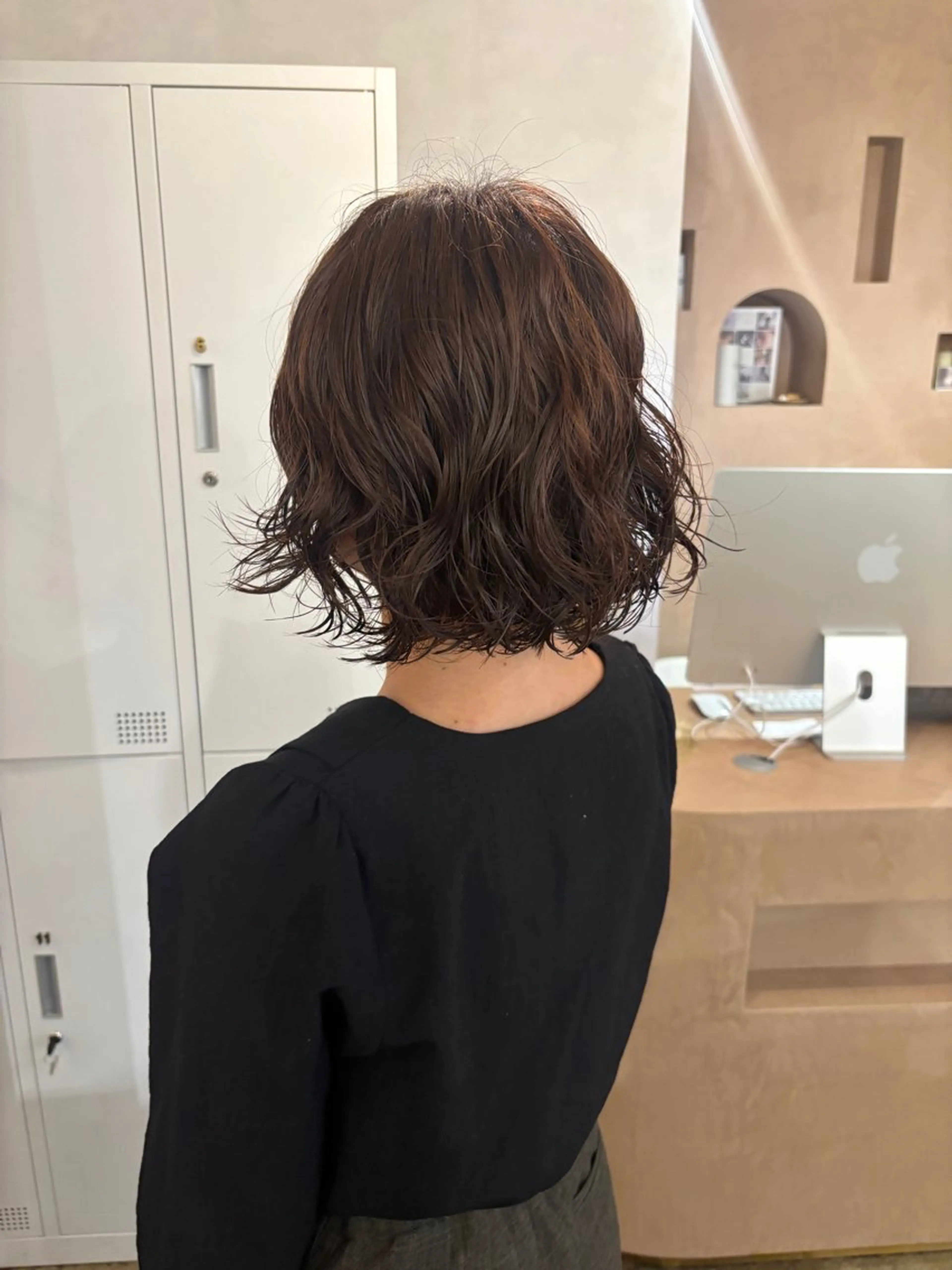 ミディアム パーマ カット パーマ トリートメント Chiho / 梅田 / ボブ/ パーマのヘアスタイル