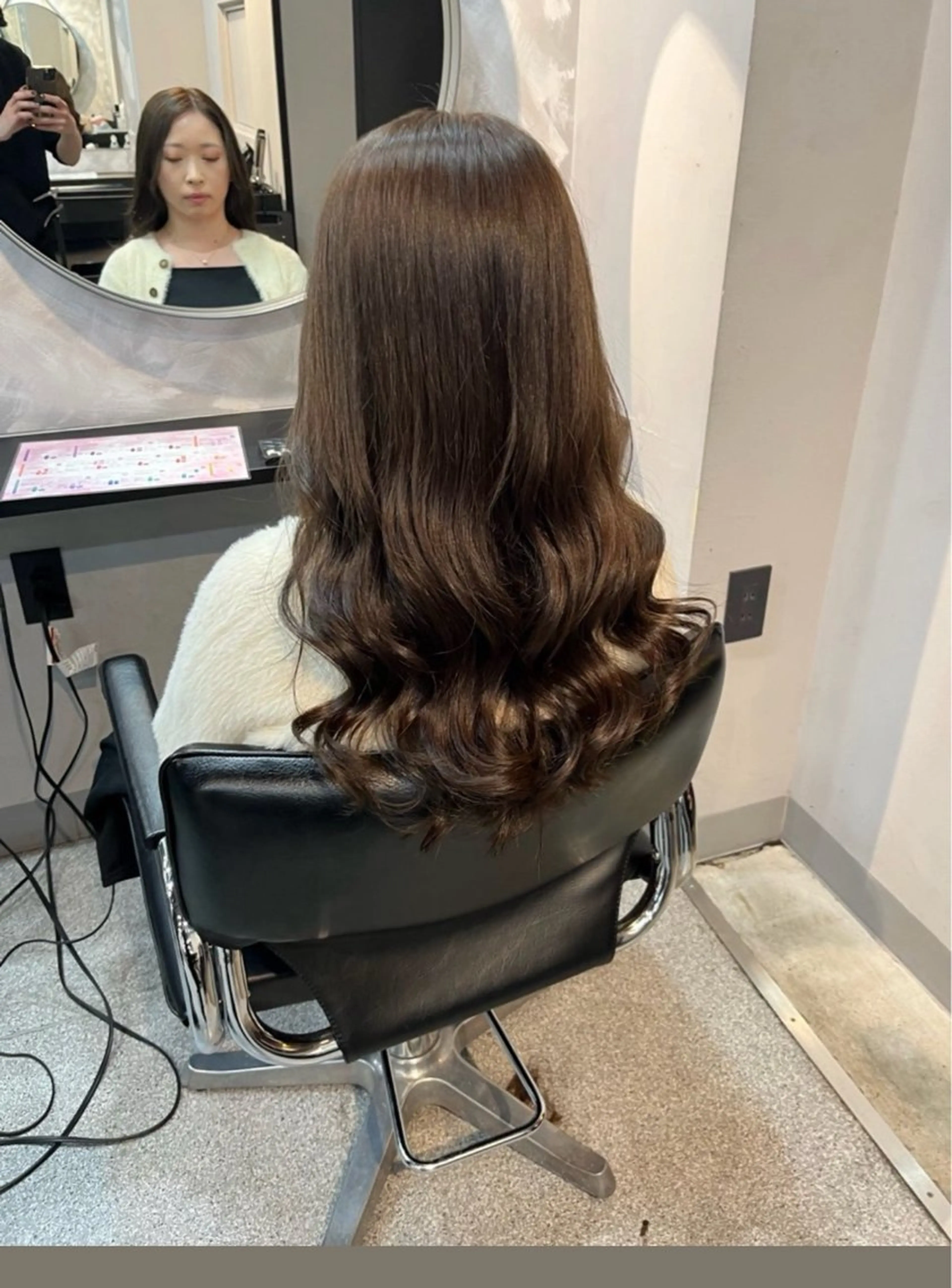 ロング カット 濱川響太レディース カットモデルのヘアスタイル