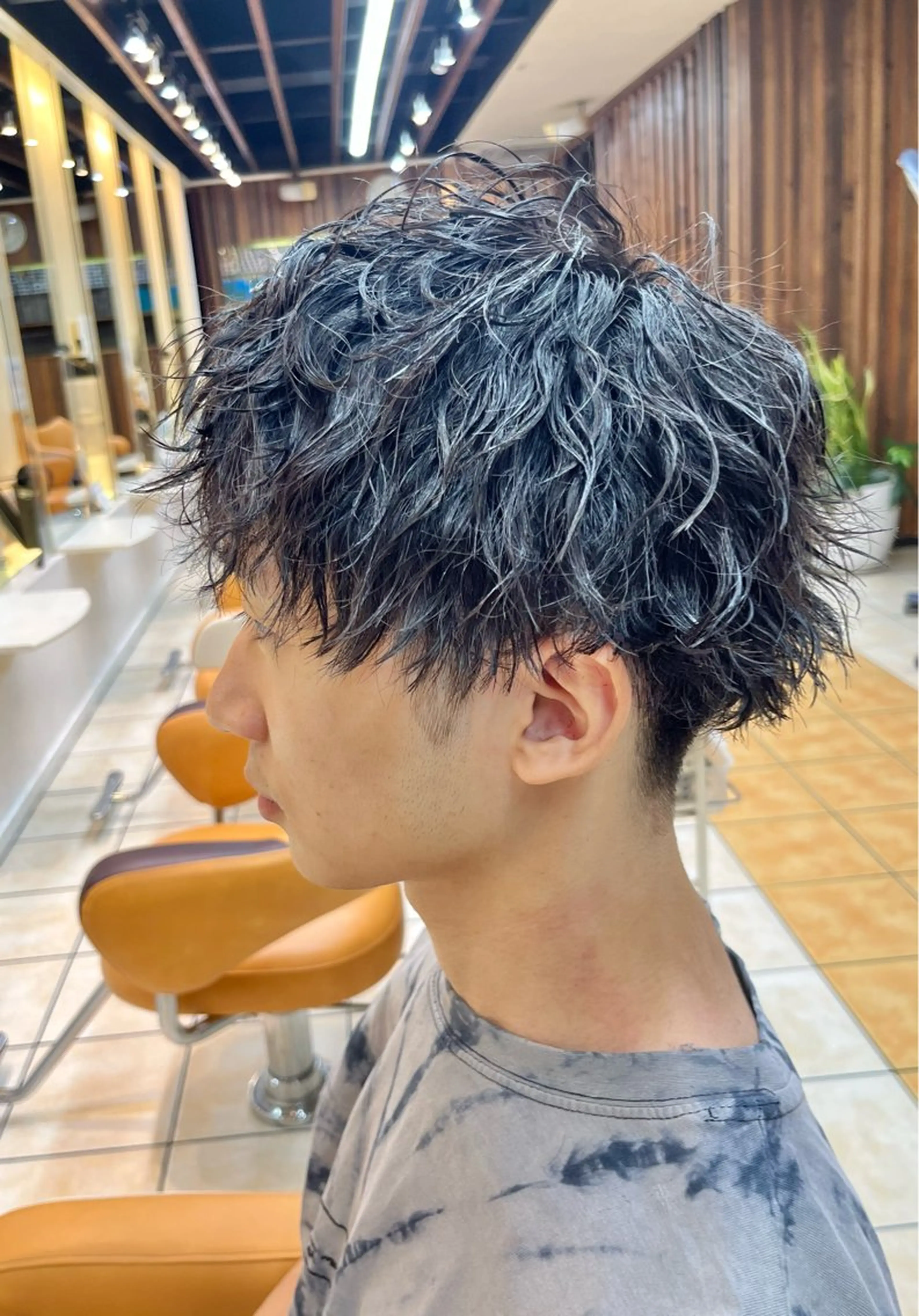 ショート パーマ メンズ カット パーマ メンズ特化/パーマ/ 髪質改善　高野奨馬のヘアスタイル