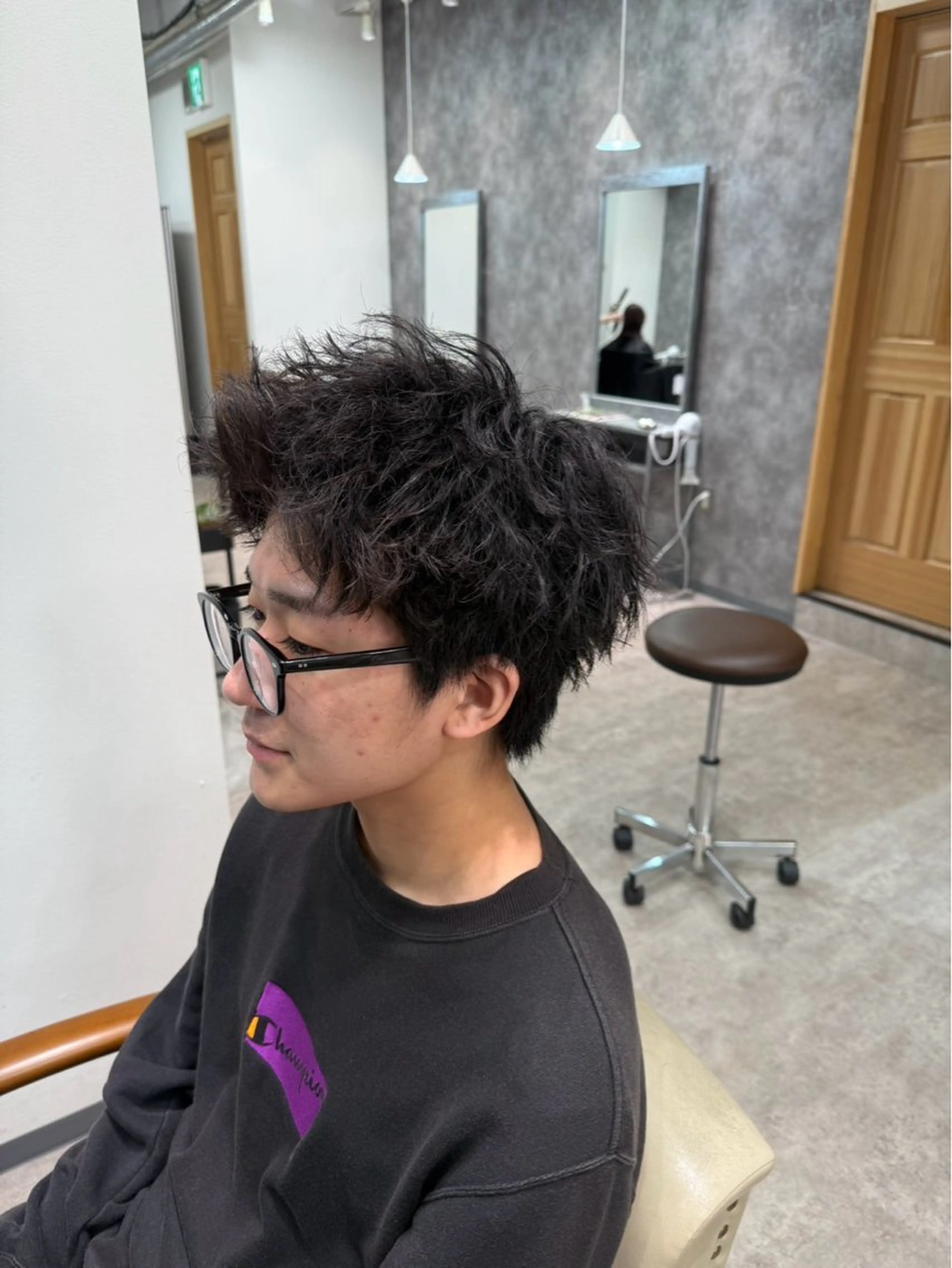 メンズ カット パーマ 進藤彪雅/メンズ/ 千葉駅【GENiE】のヘアスタイル