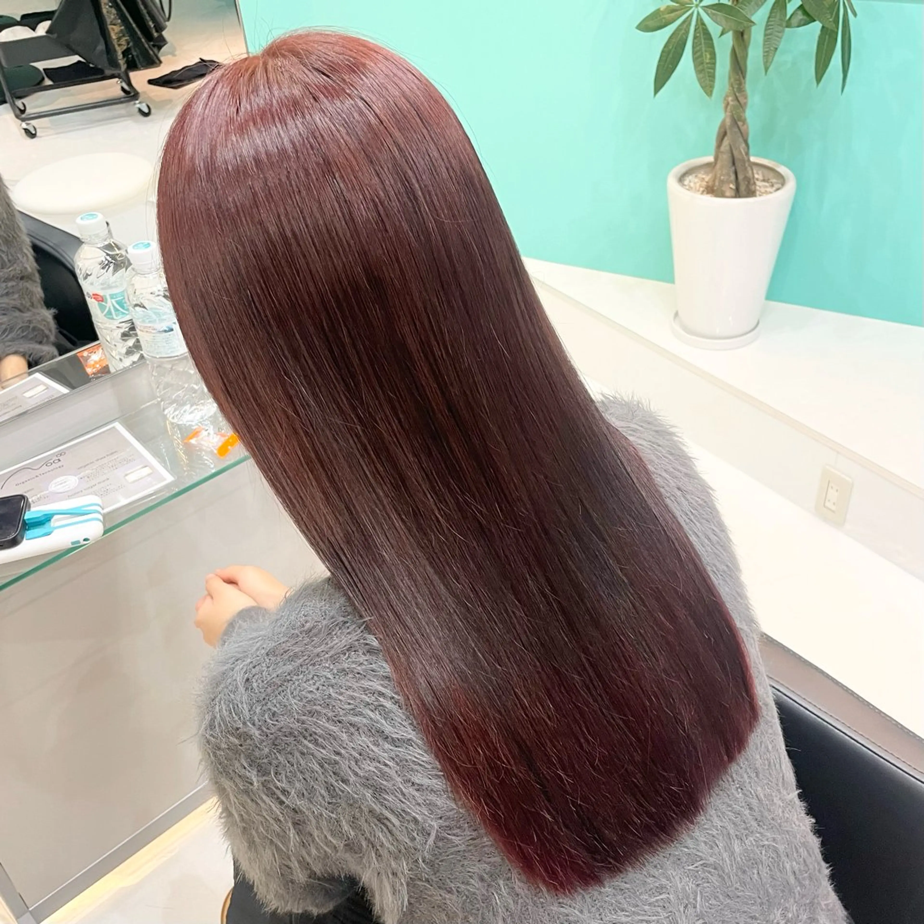 ロング カラー ブラウンカラー ピンクカラー ピンクブラウン Natsuki💖 ボブ×艶カラー🥣のヘアスタイル