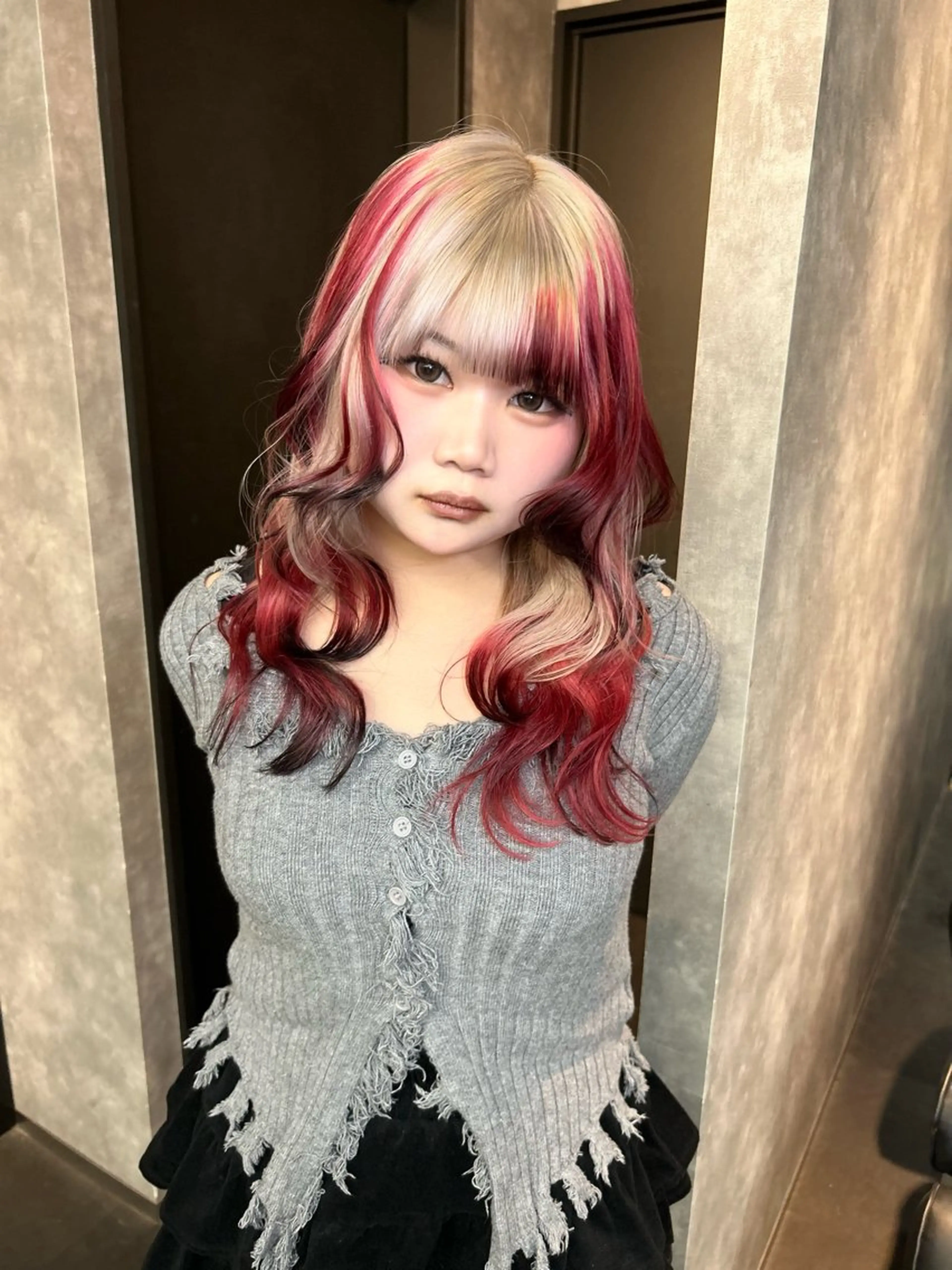 ミディアム ヘアカラー 鈴木 華奈のヘアスタイル