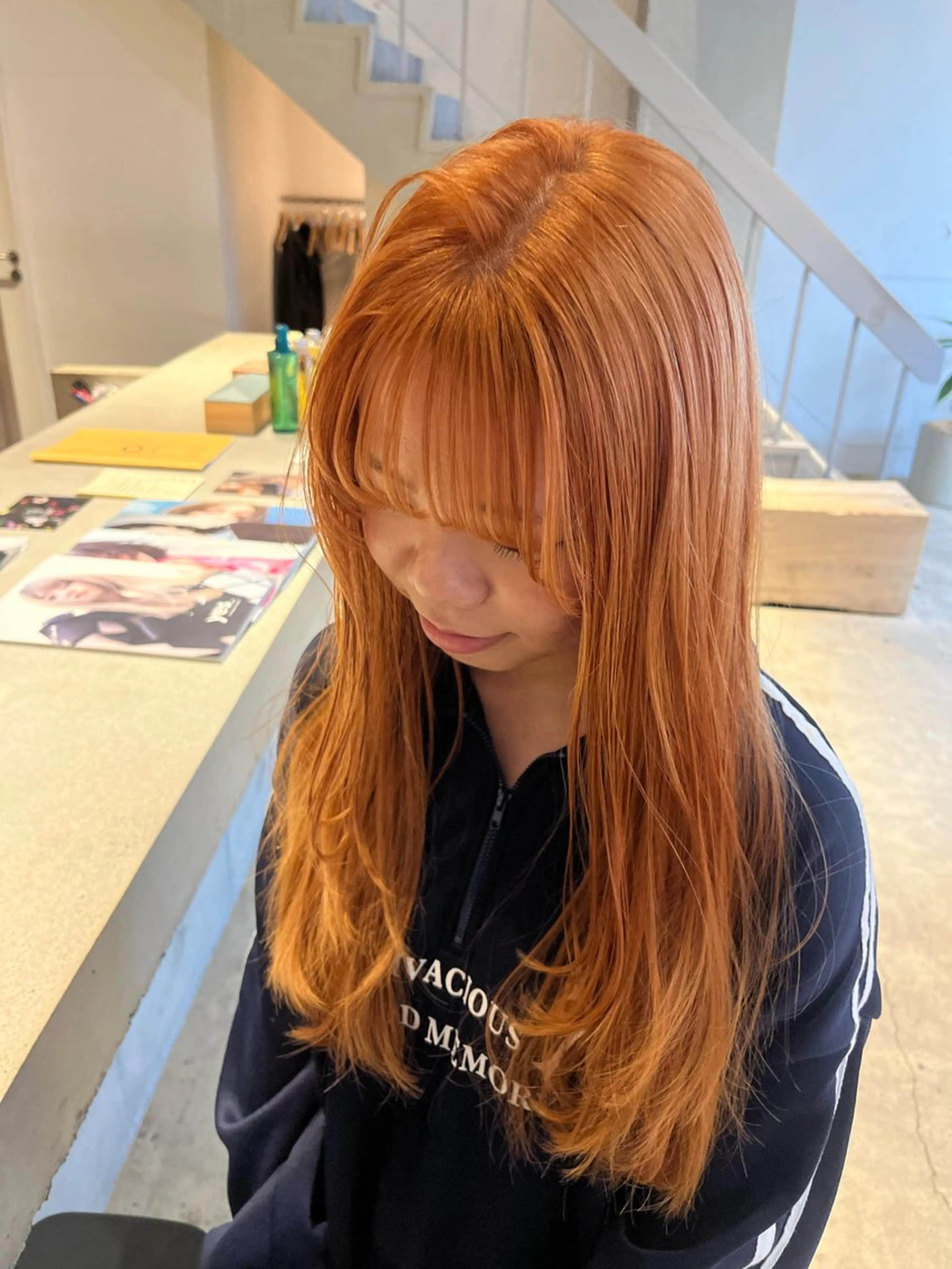 カラー メンズ 藤井 美歩/赤髪のヘアスタイル