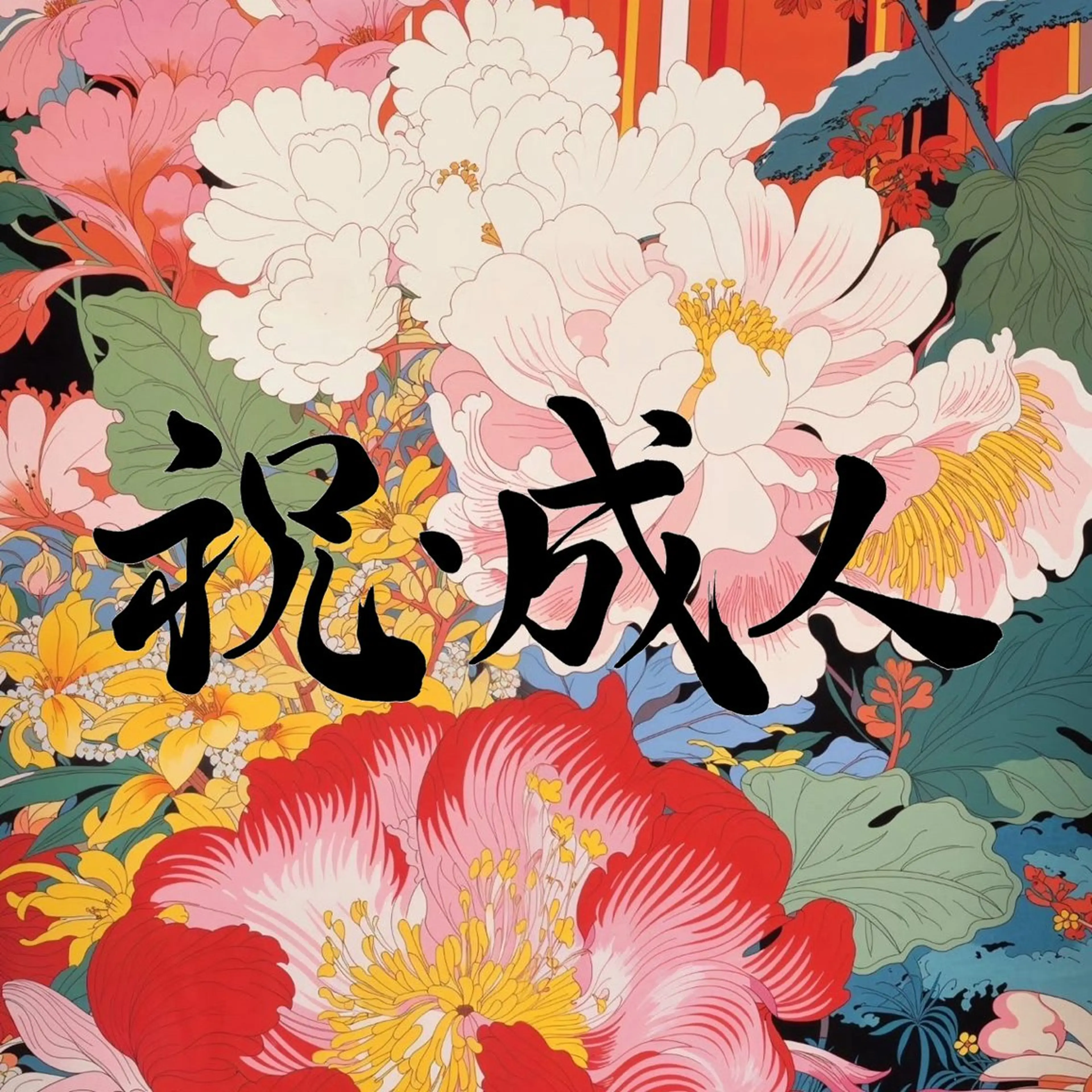 成人式🈹👘🎉【付け替えOffあり】┋長さ出し10本 ＋ One Color┋の写真