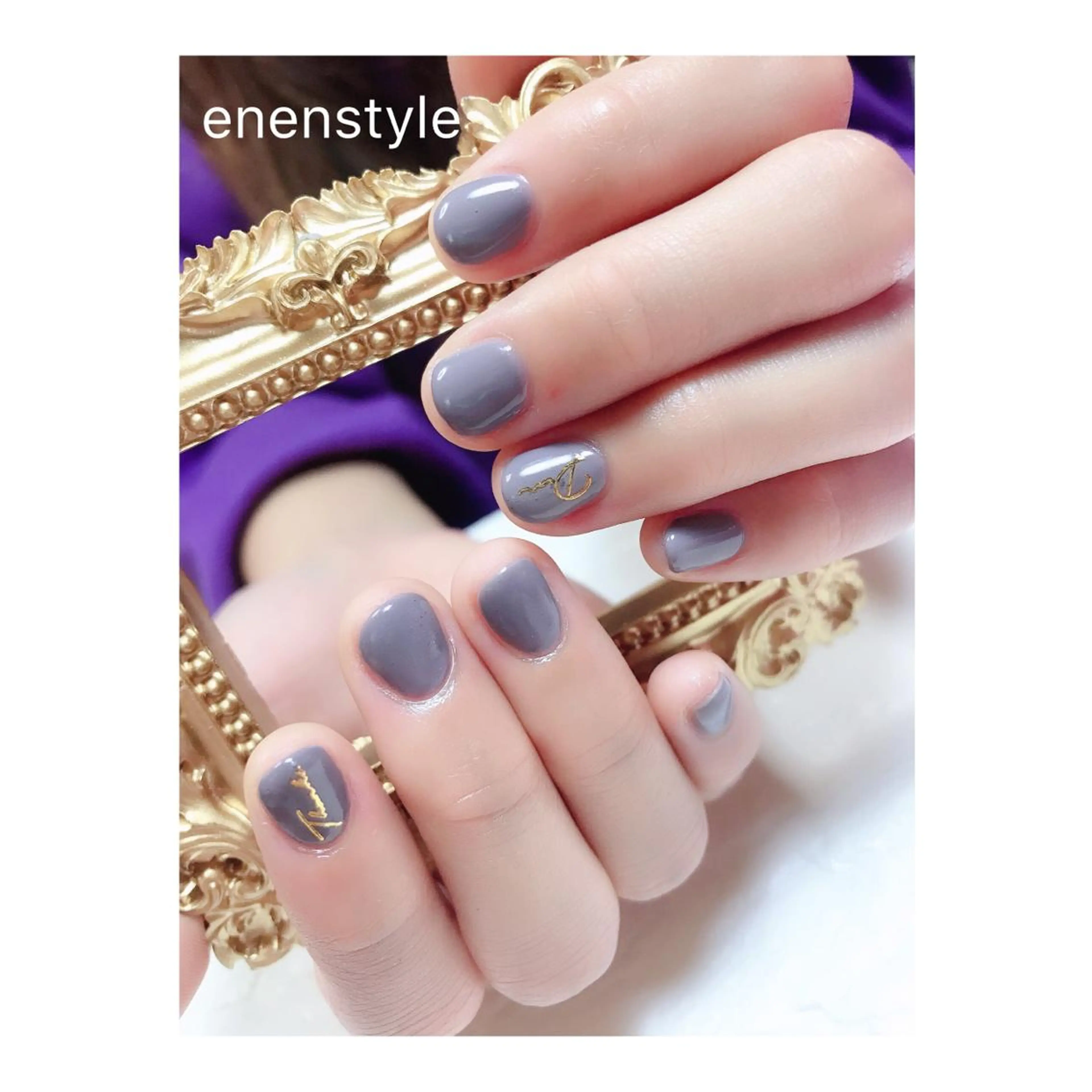 ショート ネイル ジェルネイル ニュアンスネイル オフィスネイル ワンカラーネイル シンプルネイル 👑enen style👑のネイルデザイン