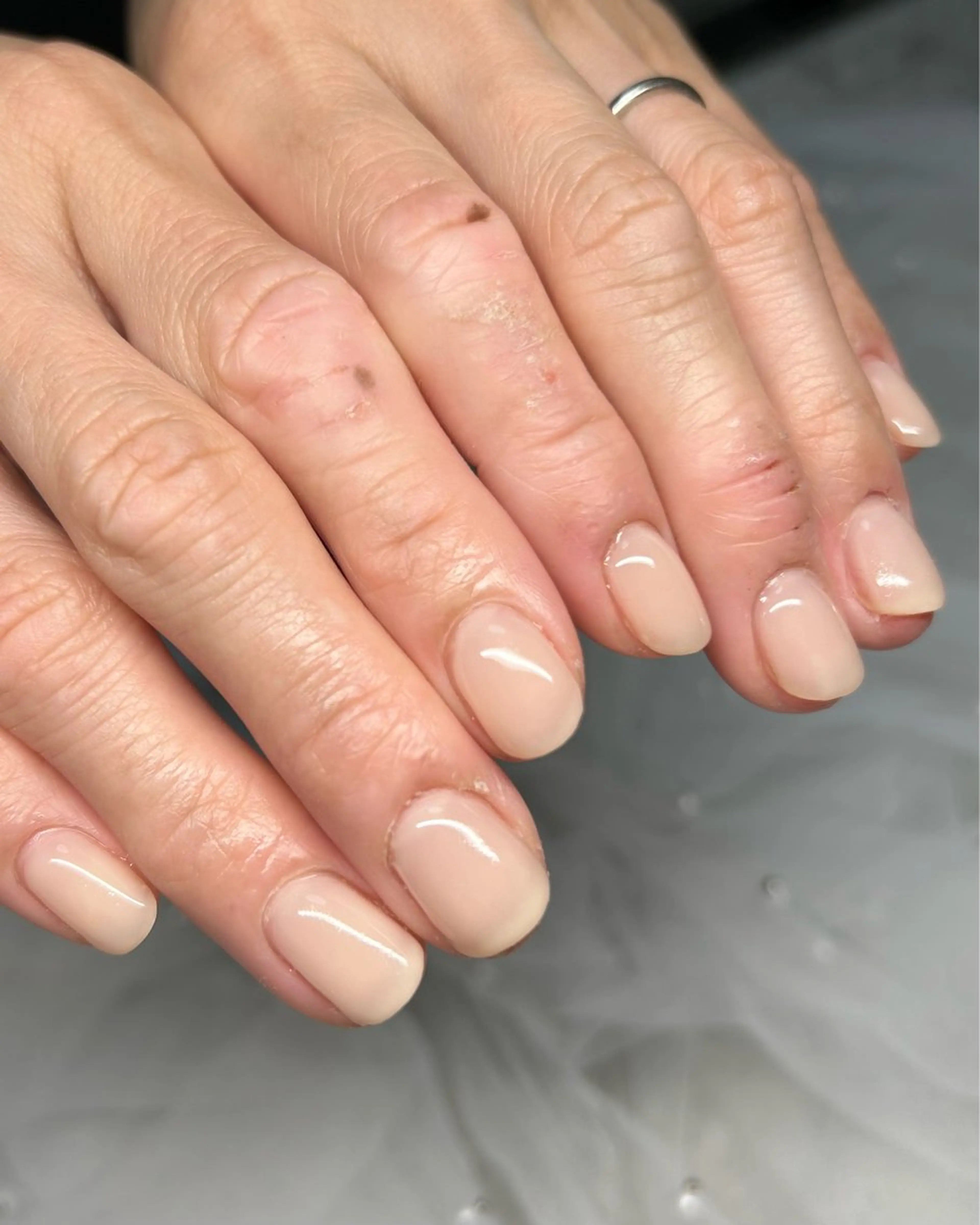 ネイル ワンカラーネイル ハンドネイル ten nail salon　かえでのネイルデザイン