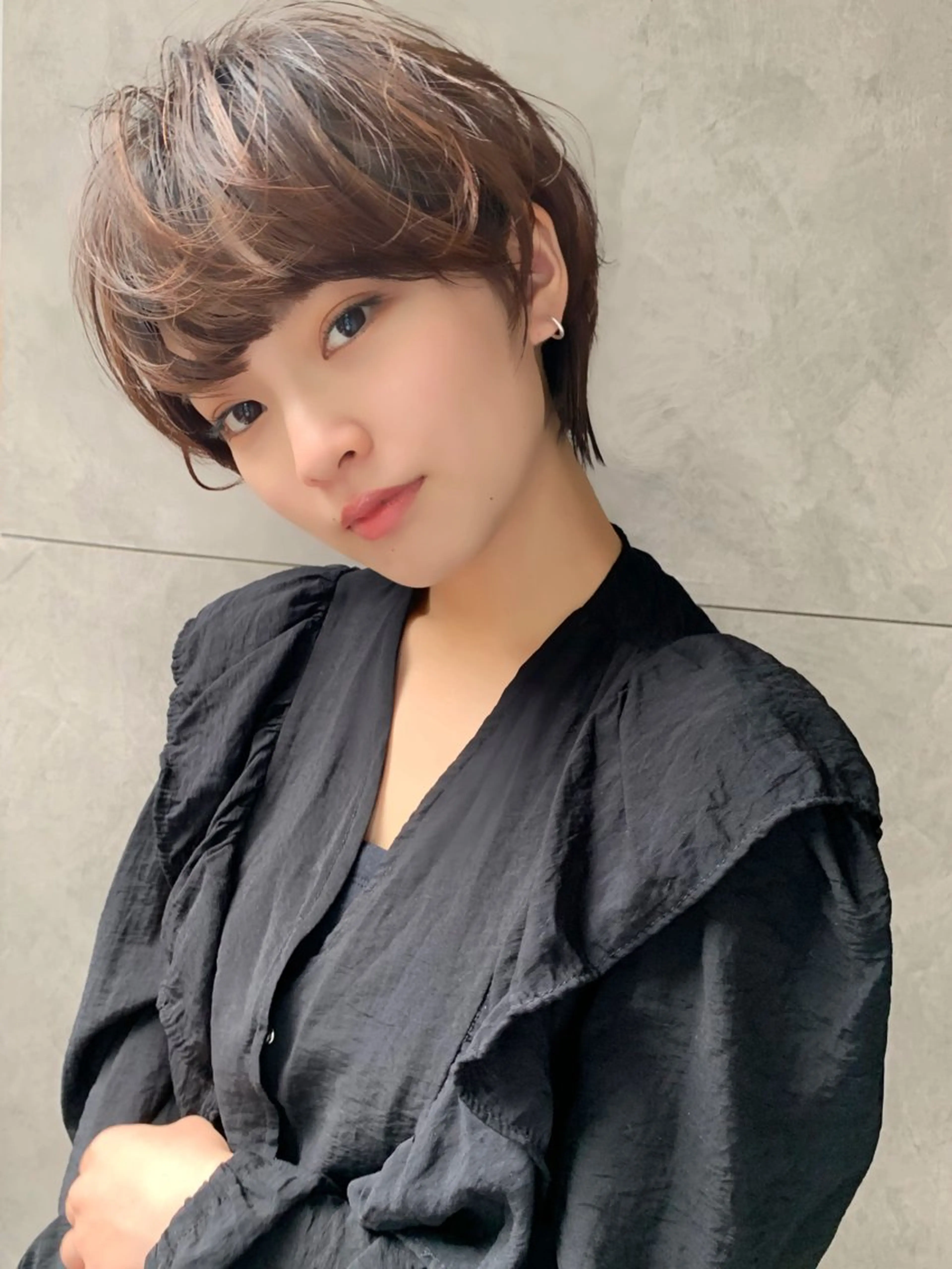 ショート ショート/レイヤー/ 無料/表参道/荒砂のヘアスタイル