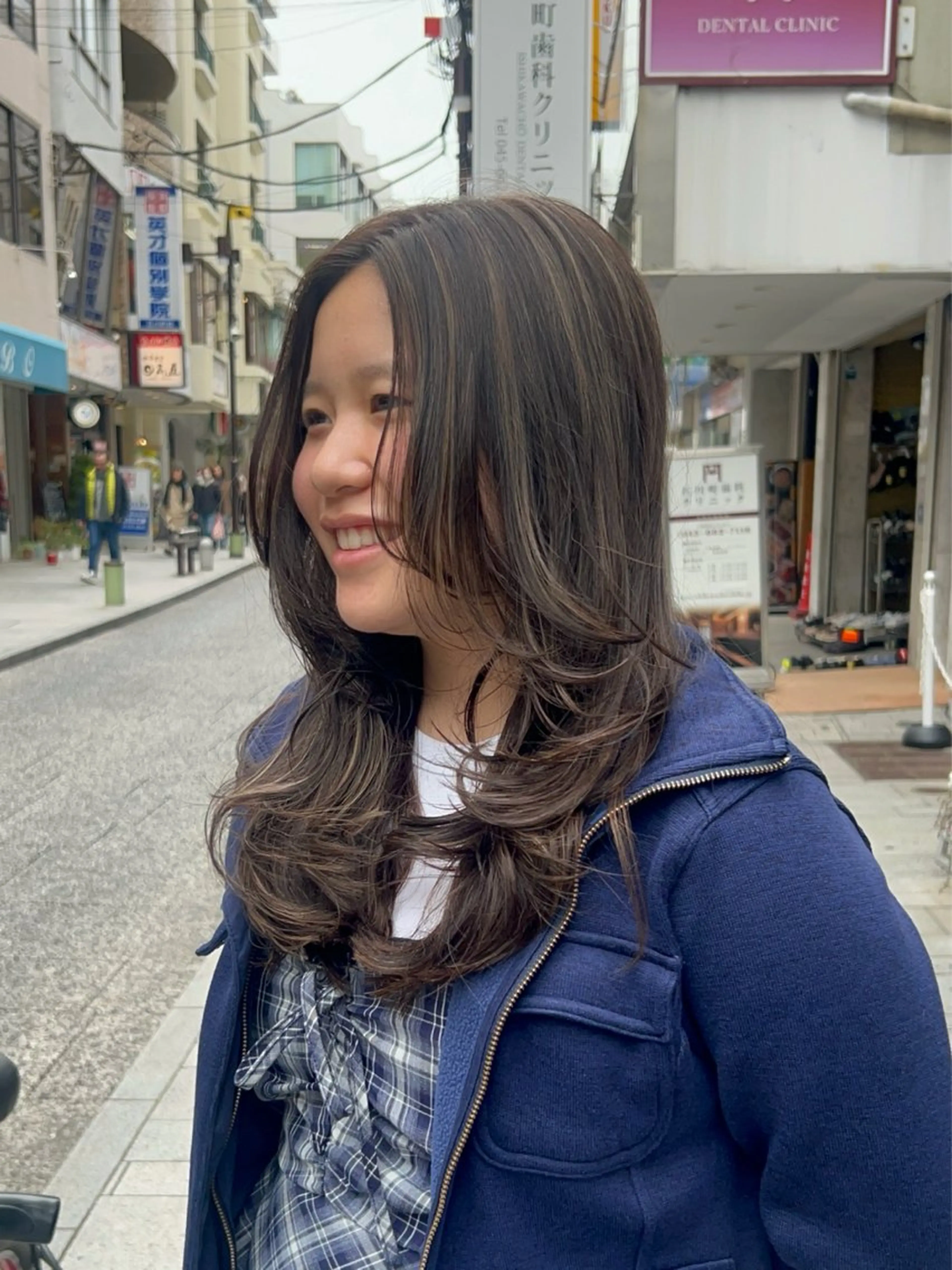 セミロング カット ヘアカラー 横浜カラー/パーマ/ SAKI💫のヘアスタイル