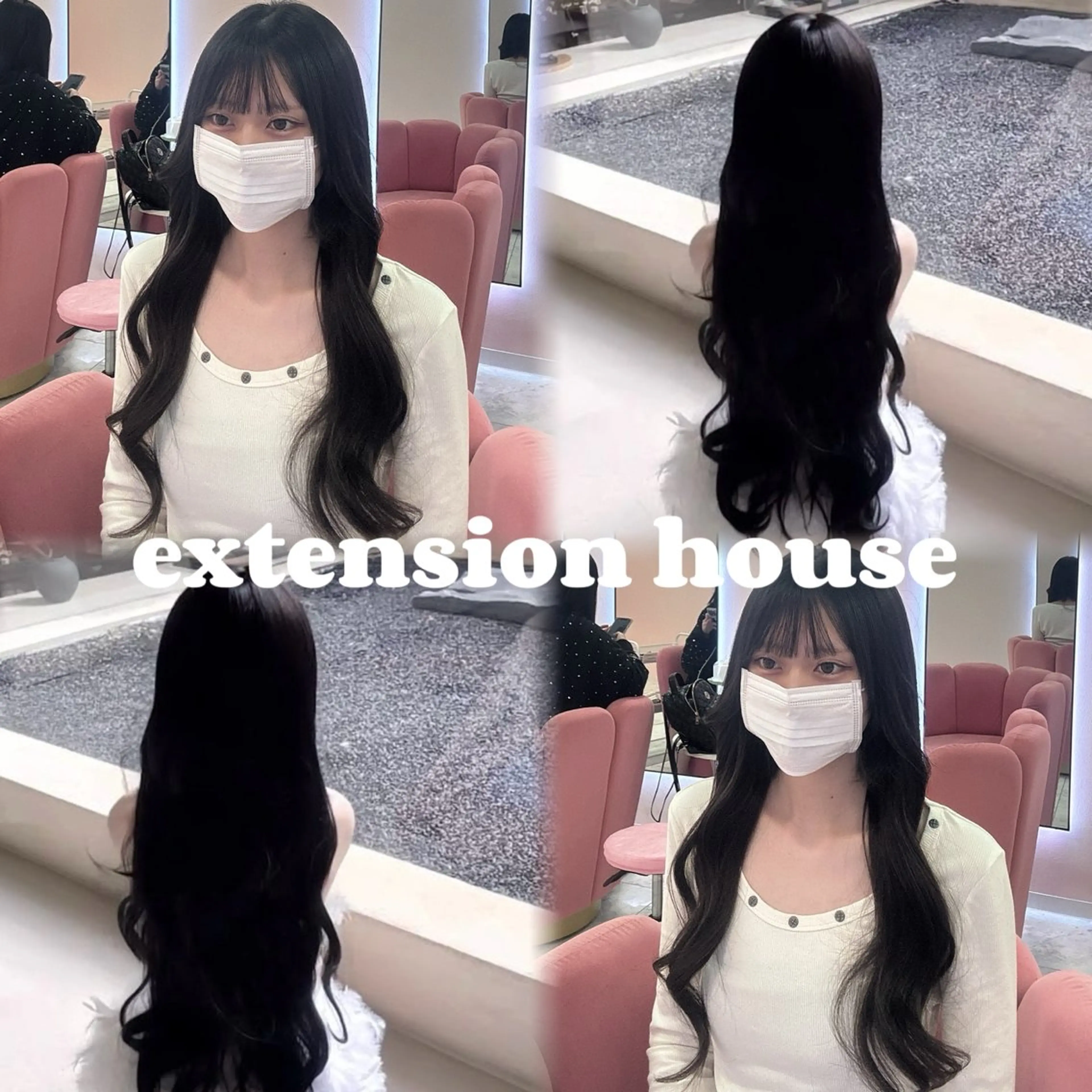 🪽✧*｡Angel Extension 70枚︎✧*｡🪽人毛100%シールエクステ☆へそ下ロングの写真