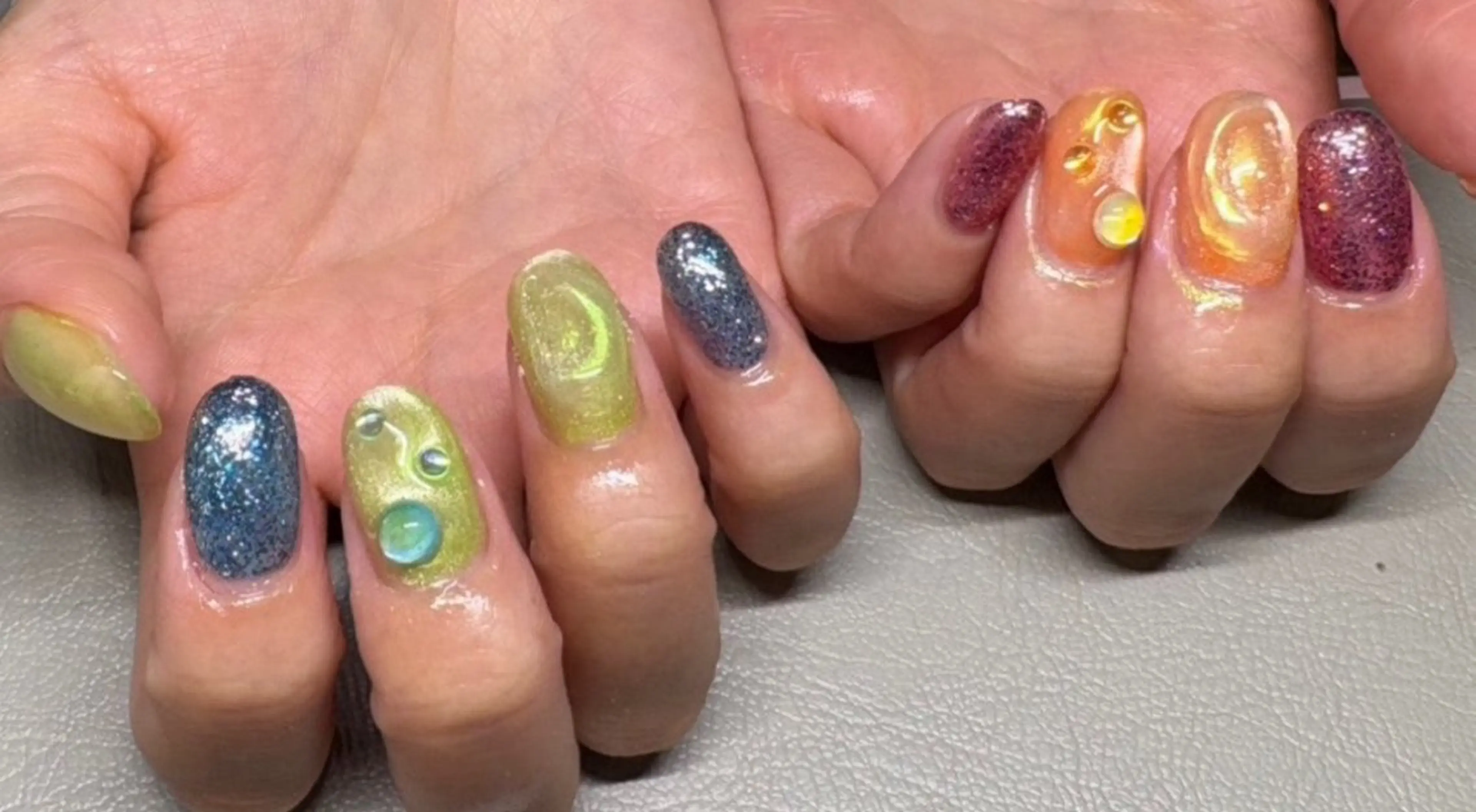 ネイル 持ち込み ハンドネイル Chaleur fleurのネイルデザイン