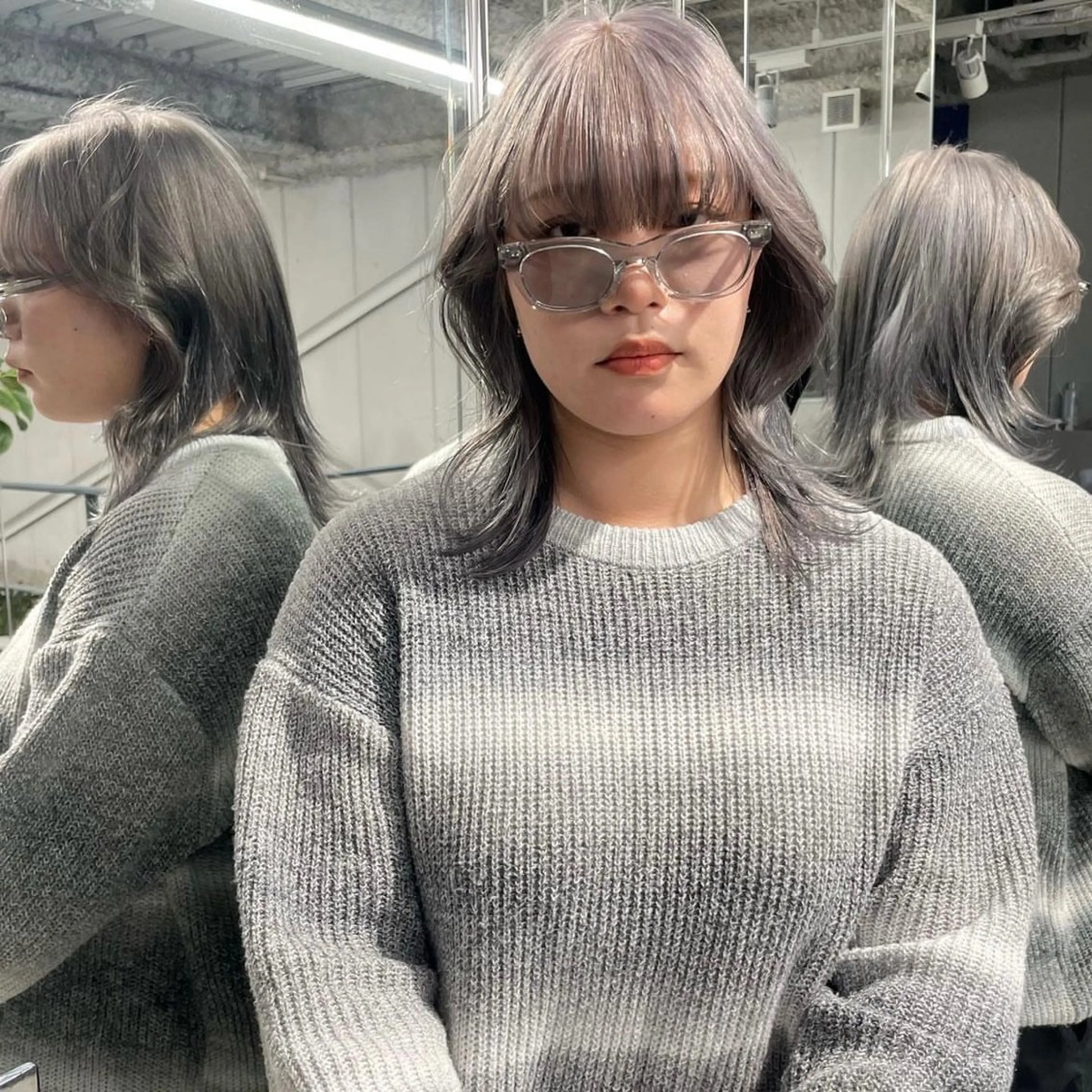 ミディアム カラー 花香竜太/エクステ /ハイトーンカラーのヘアスタイル