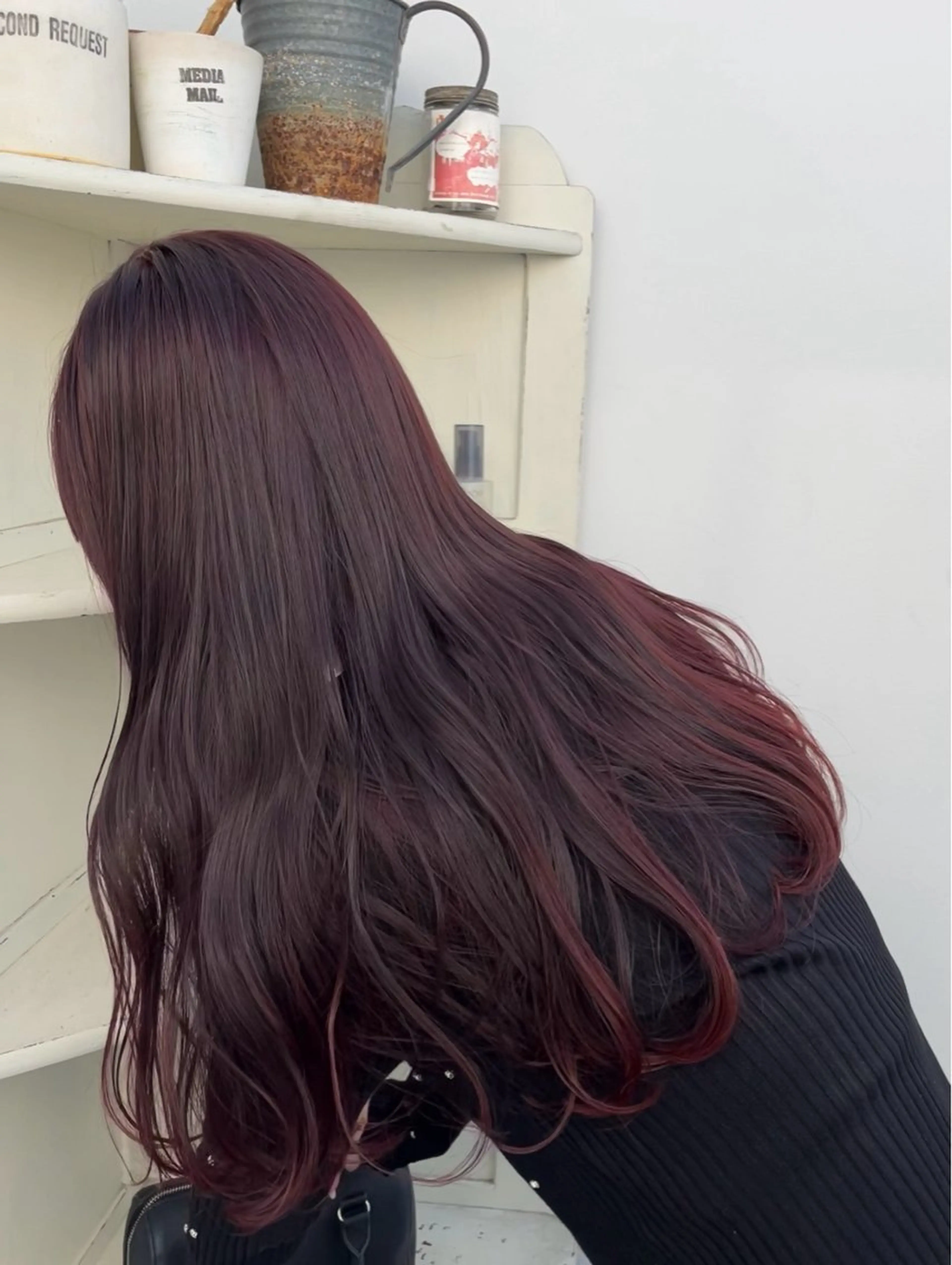 ブリーチなしWカラー(カットなし)の写真