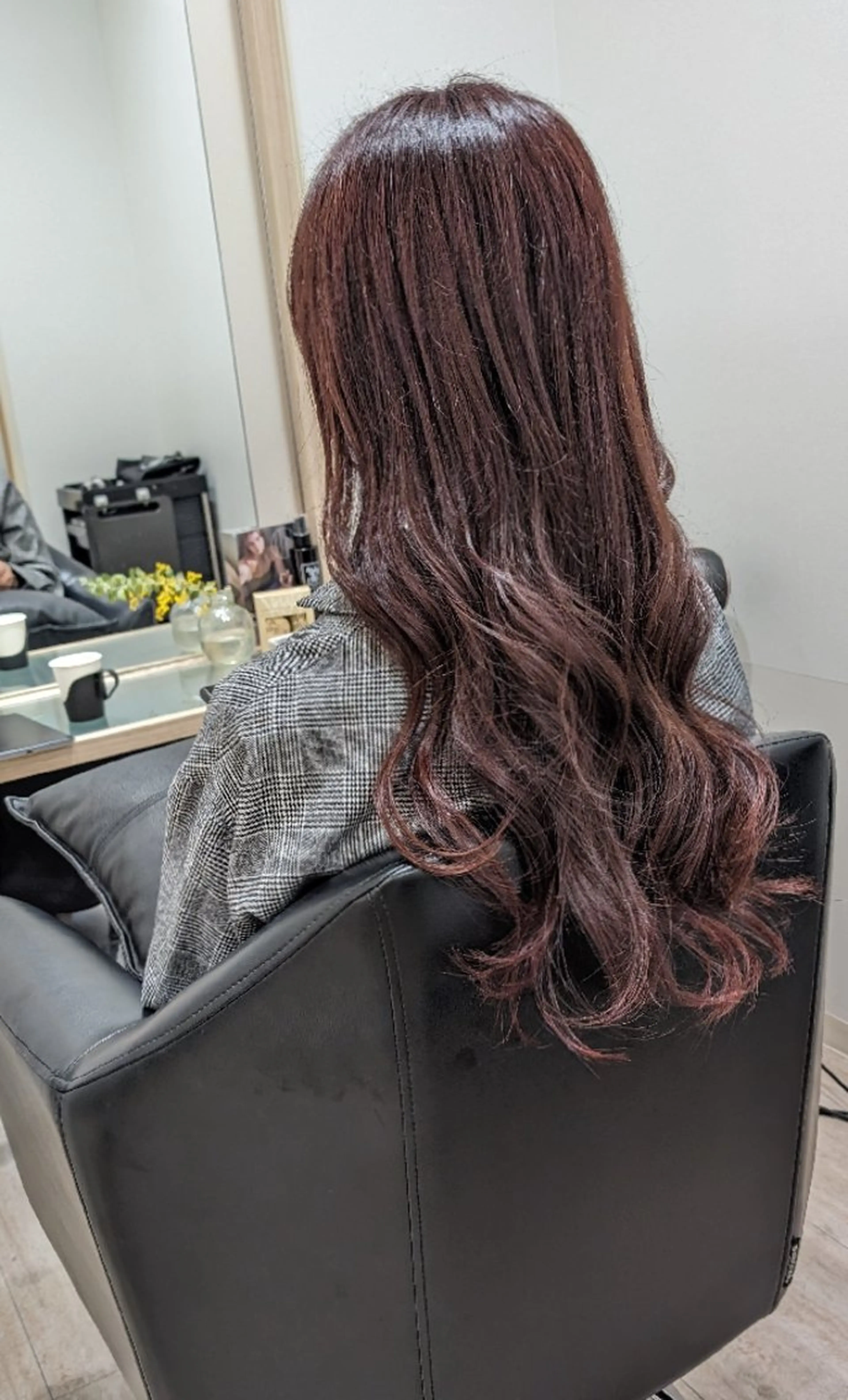 ロング カラー ブリーチ ピンクカラー カット ヘアカラー トリートメント tocca柏🍀 森満　早紀のヘアスタイル