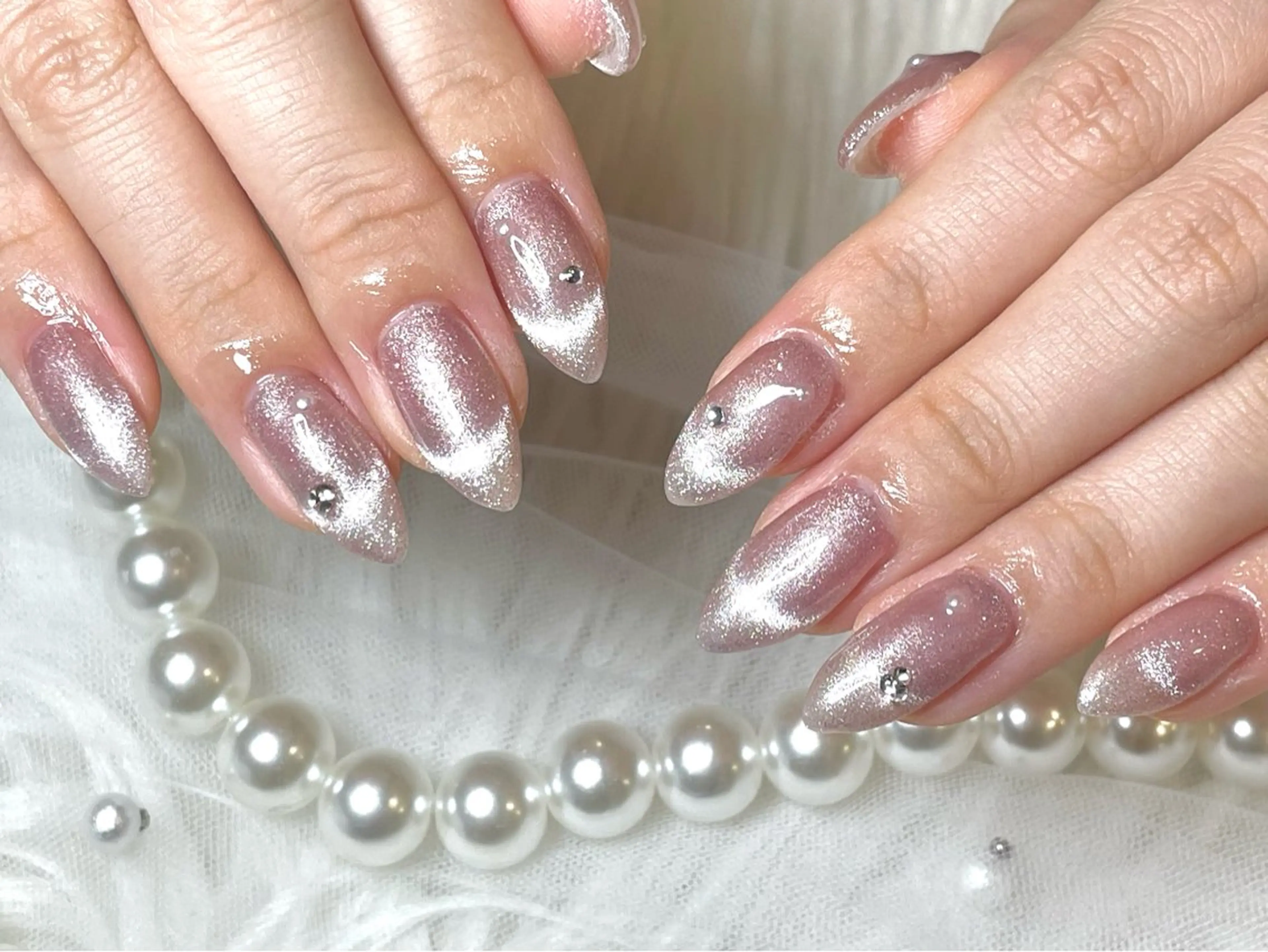 ネイル マグネットネイル ハンドネイル ハンドケア nailsalon Moa所属・nonoka 💕のネイルデザイン