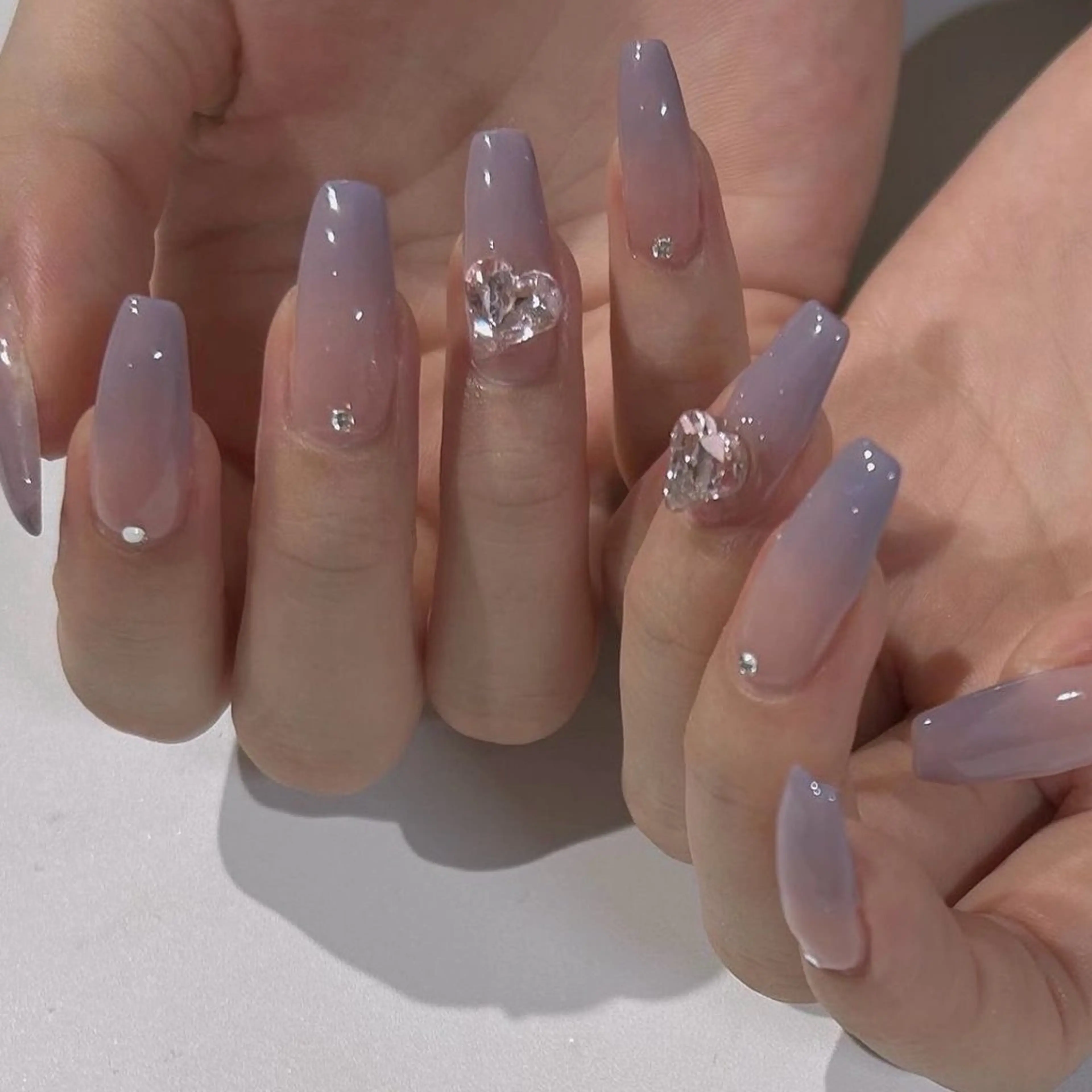 ネイル オーロラネイル チークネイル 長さ出し フットネイル フレンチネイル ハンドネイル J&C Nail Salon吉祥寺所属・YU KIのネイルデザイン