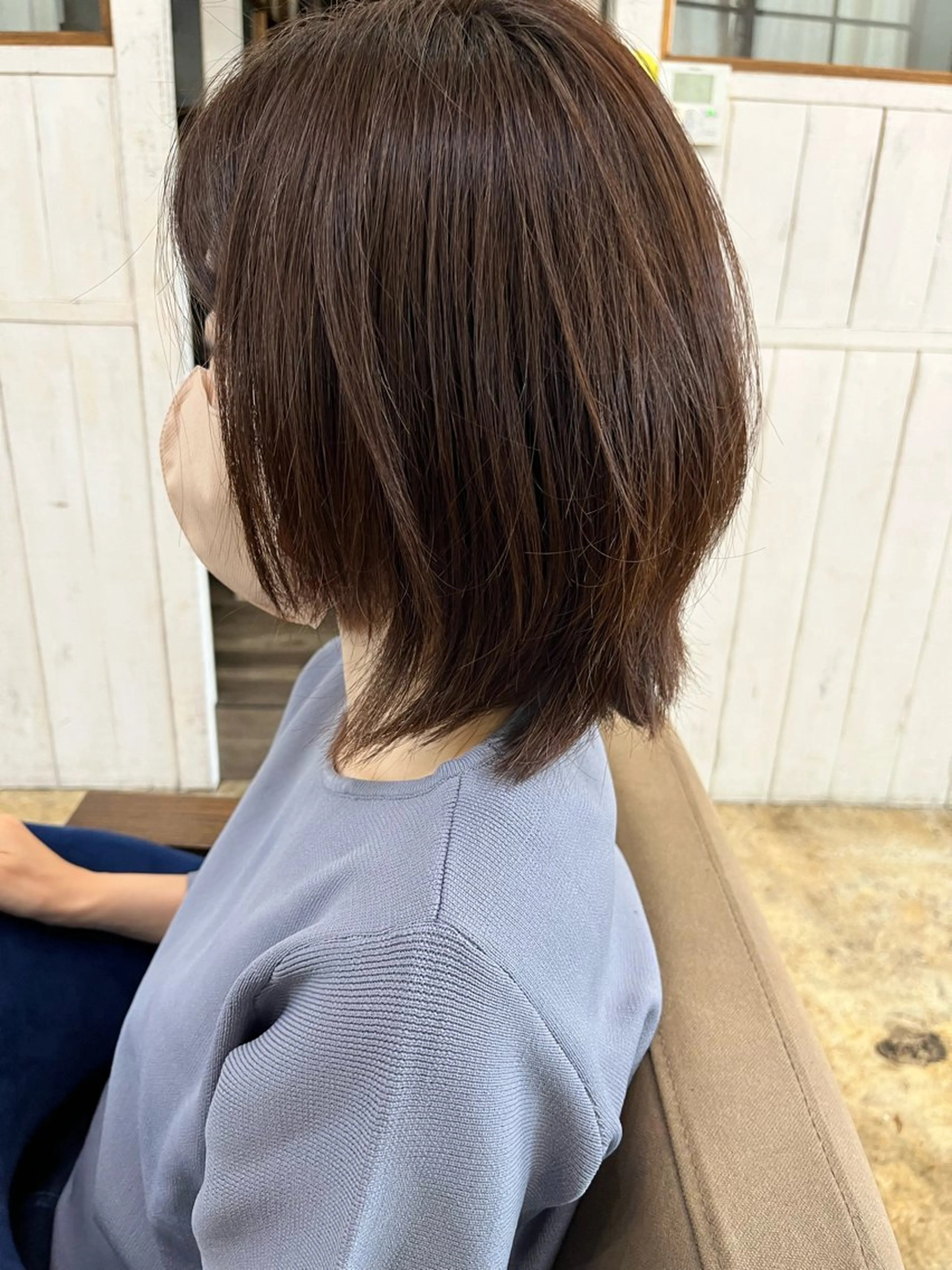 ミディアム カット ヘアカラー hair ruup Rell design works所属・山口 真里亜のヘアスタイル