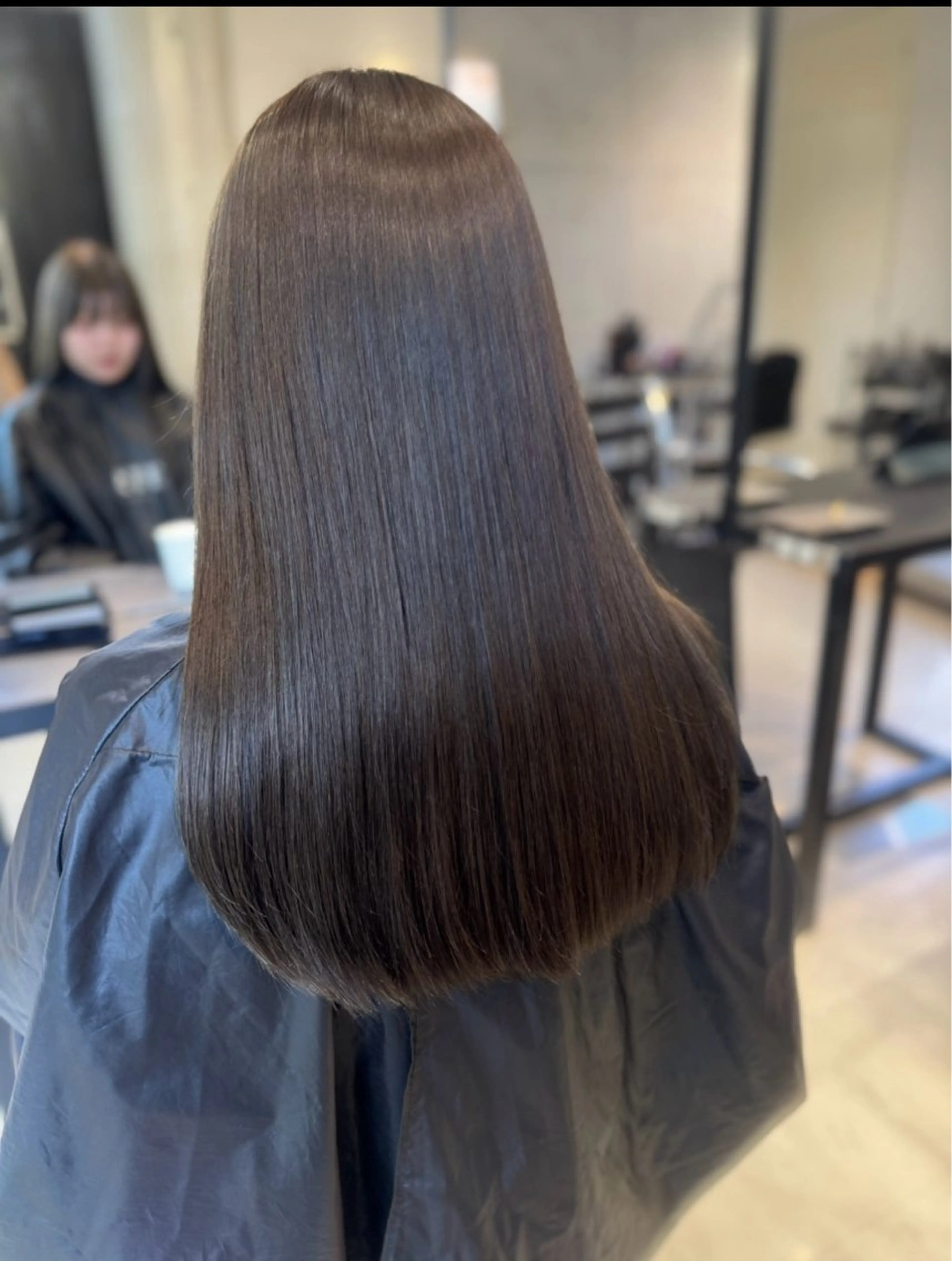 ロング カラー パーマ ヘアアレンジ ヘアカラー 透明感/オリーブ/ グレージュ/YUKAのヘアスタイル