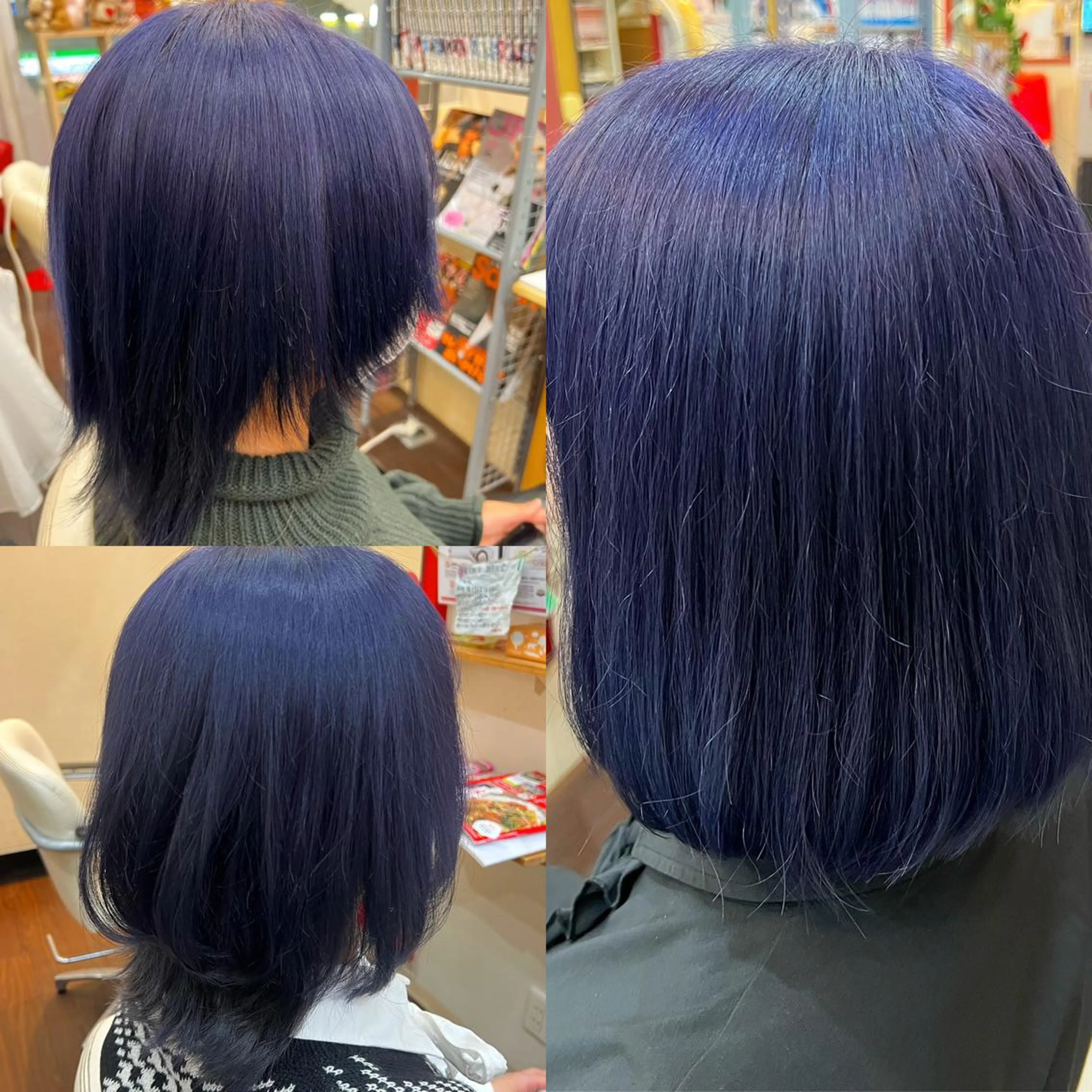 カラー ブルーカラー ヘアカラー まさき✂︎ブリーチ／ デザインカラーのヘアスタイル