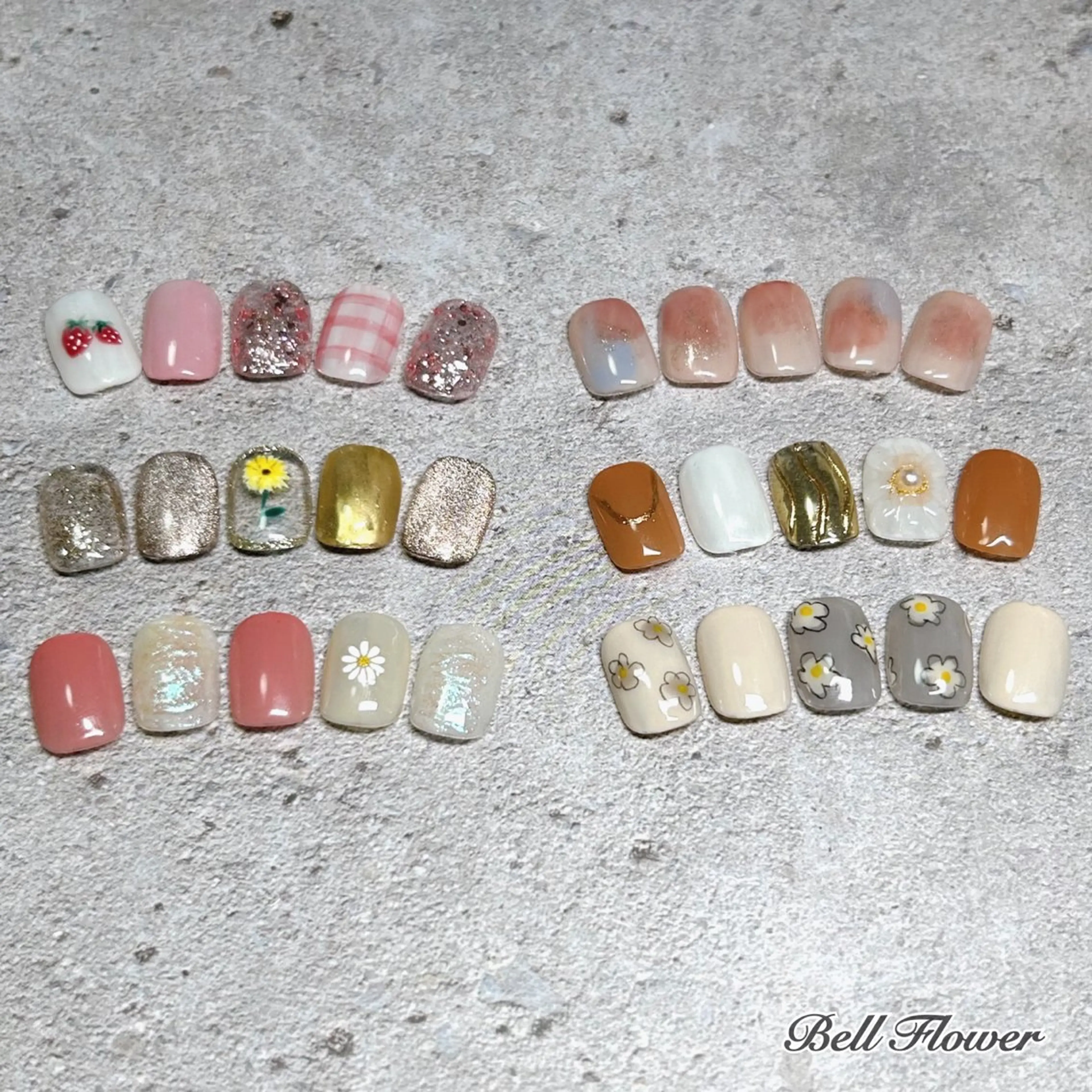 ショートネイルデザインの写真