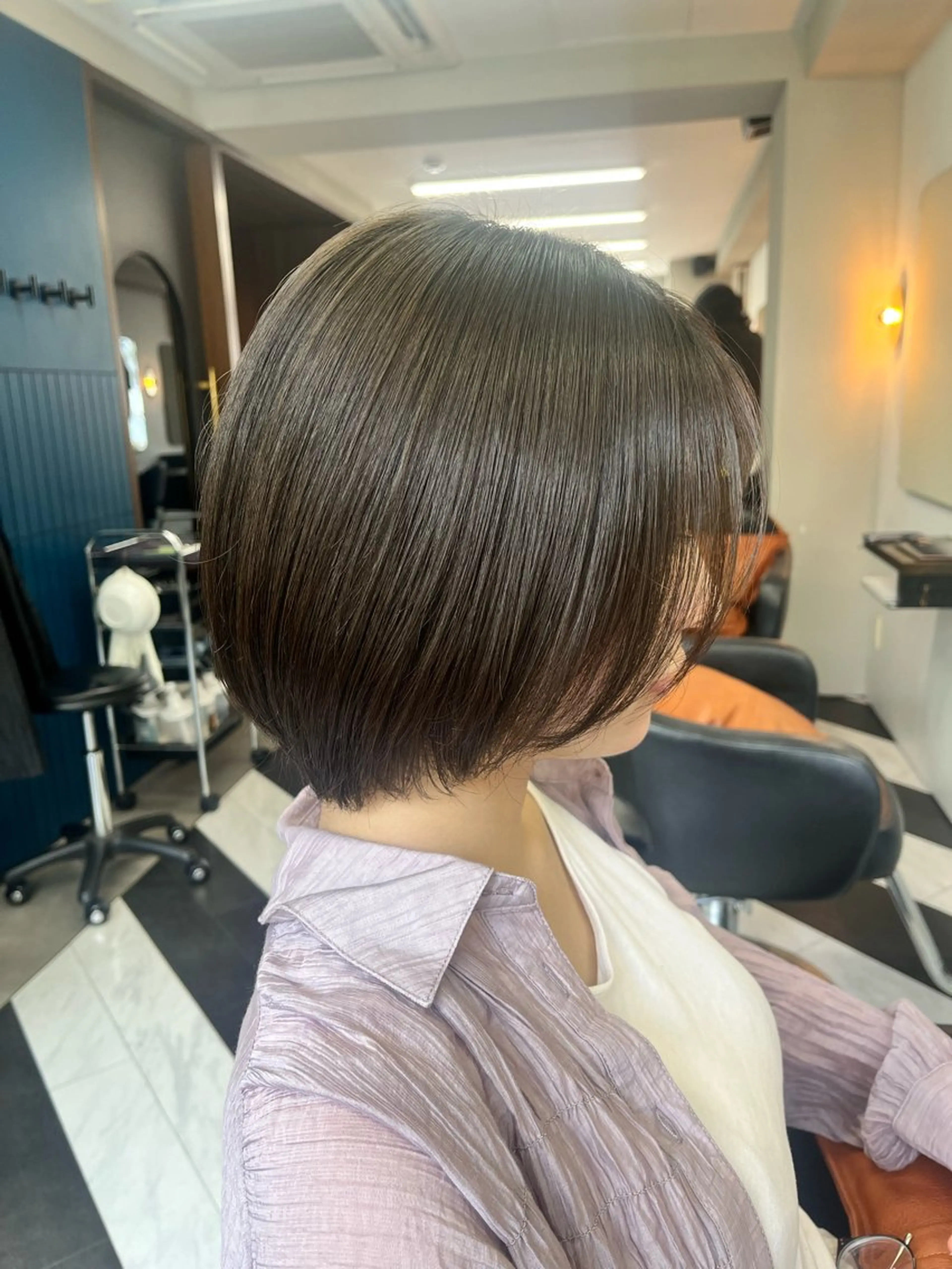 カラー グレージュ オリーブグレージュ オリーブグレー 🧶根本 風鈴🧶のヘアスタイル