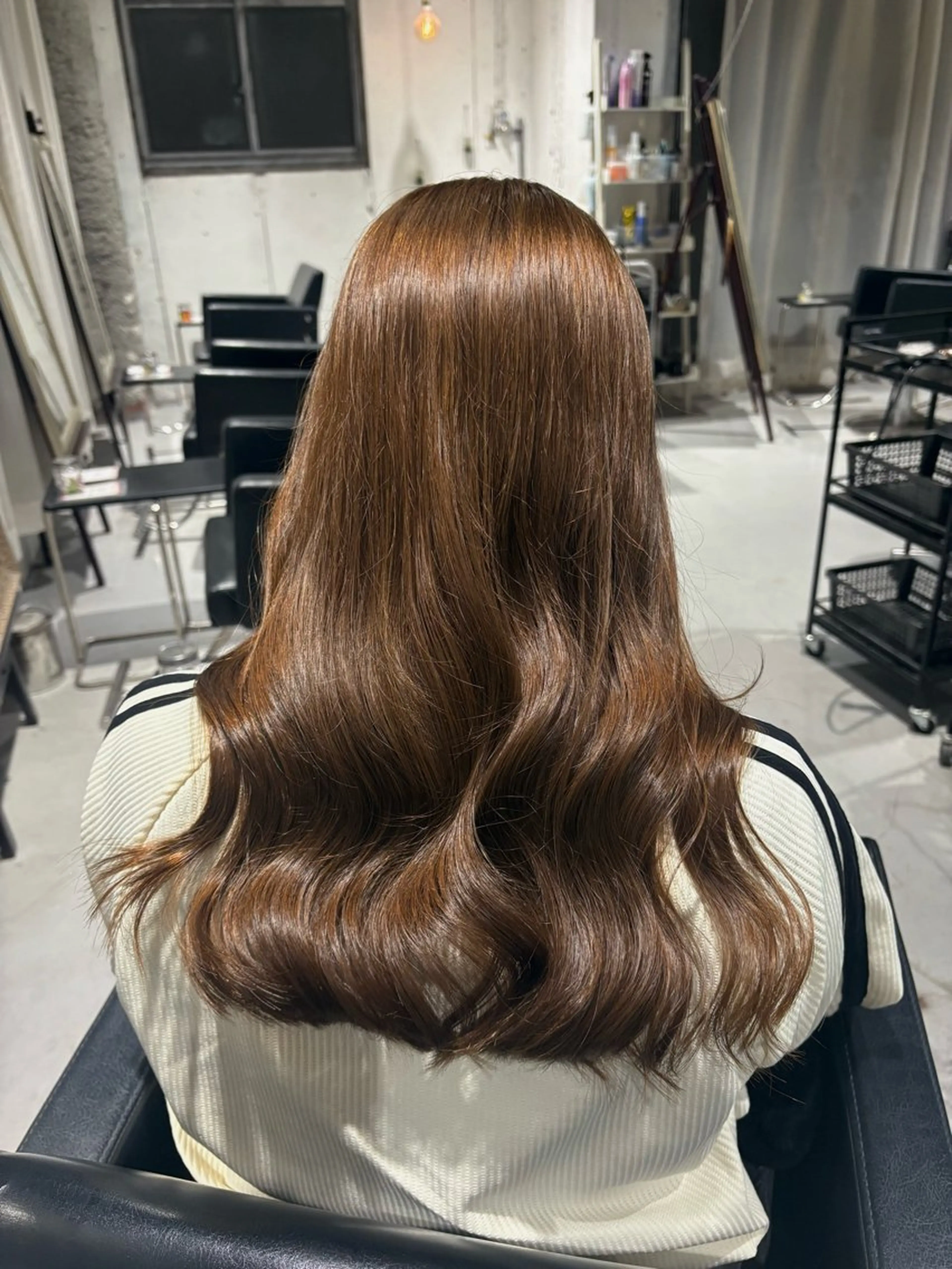 ロング カラー ベージュカラー ブリーチ ブリーチなしカラー オリーブベージュ カット ヘアカラー inc新小岩 🌱MANAMIのヘアスタイル