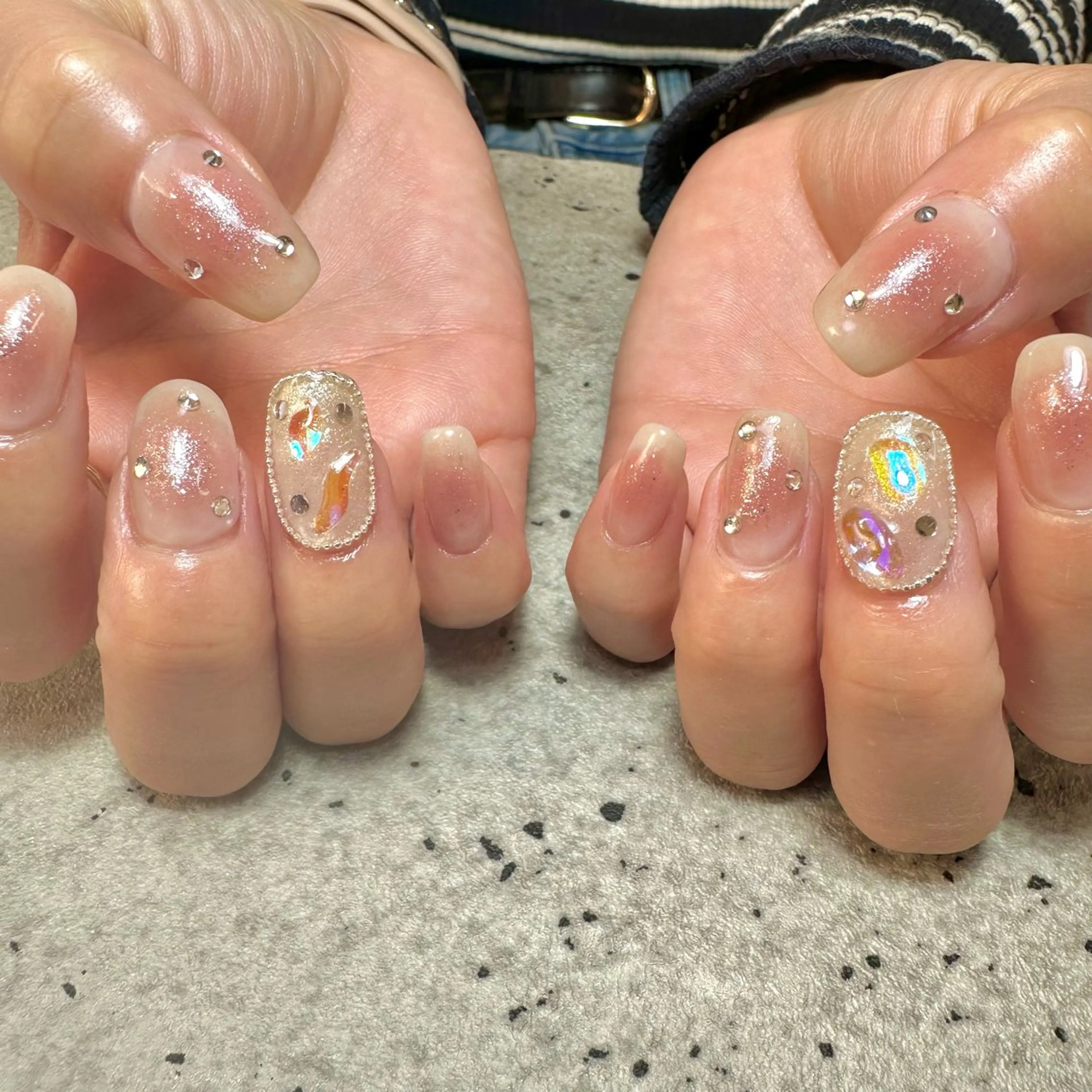 ネイル チークネイル ハンドネイル フットネイル GéRanium Harukaのネイルデザイン