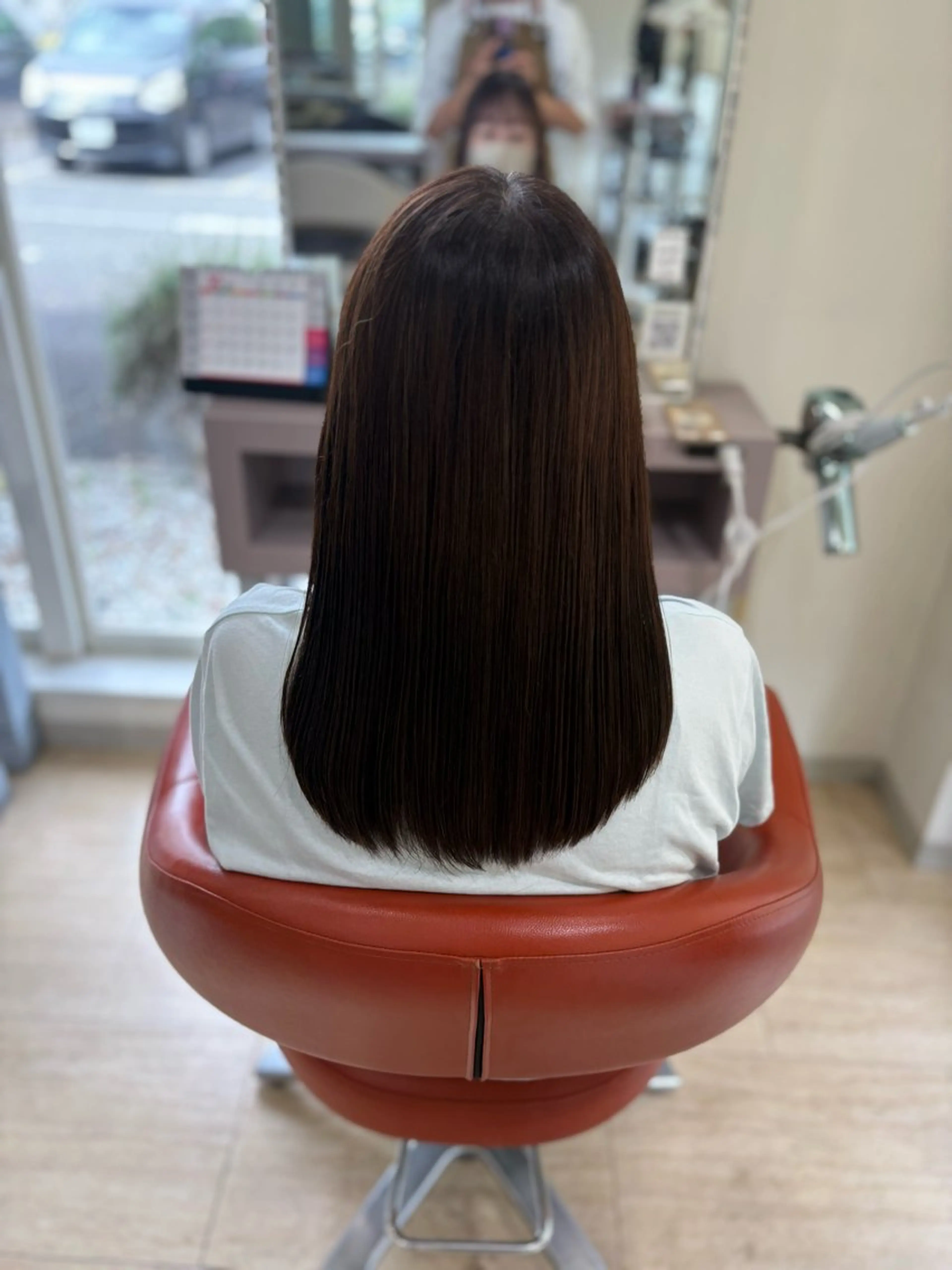 ロング 縮毛矯正 工藤 彩花のヘアスタイル