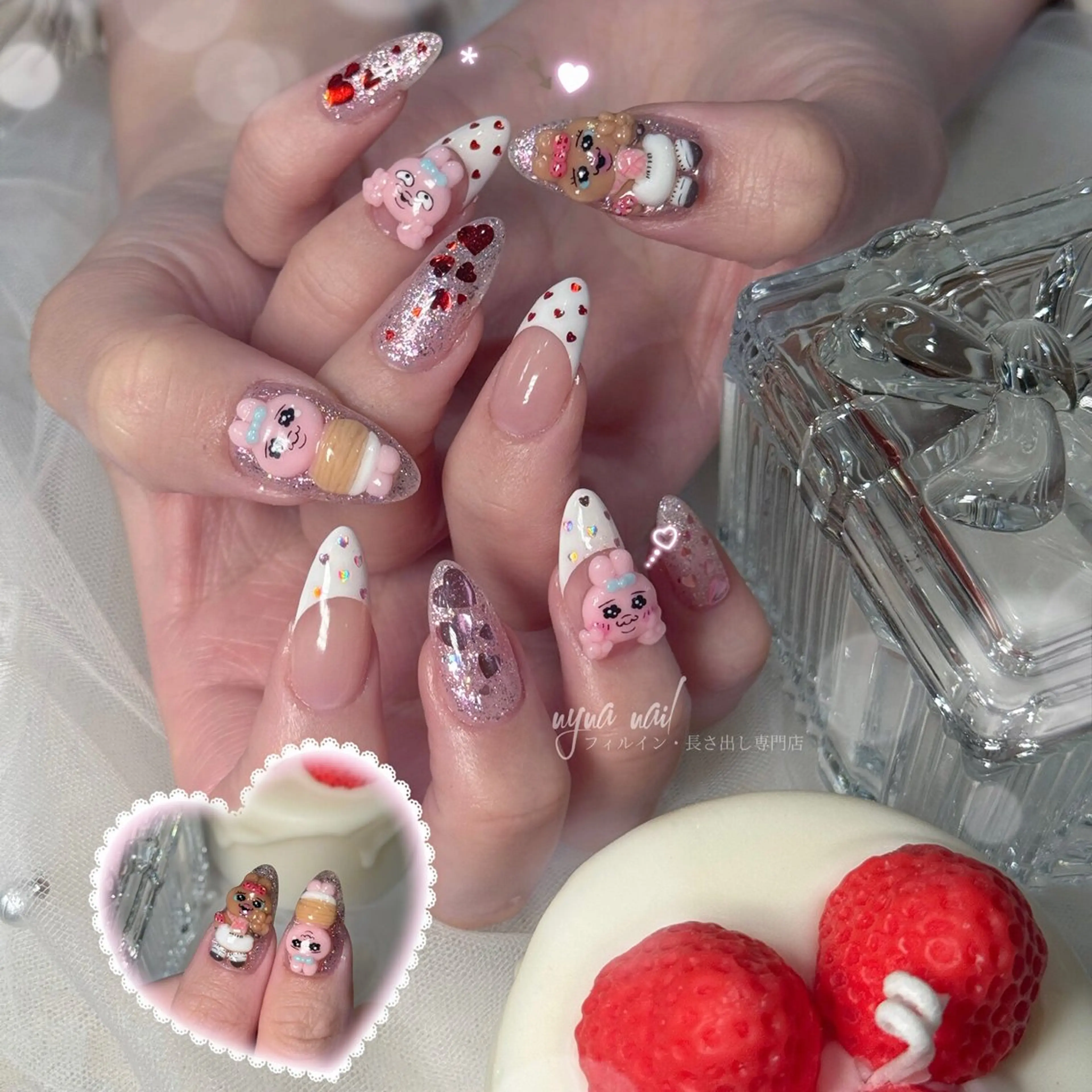 ネイル 持ち込み ハンドネイル 長さ出し専門 nynaのネイルデザイン