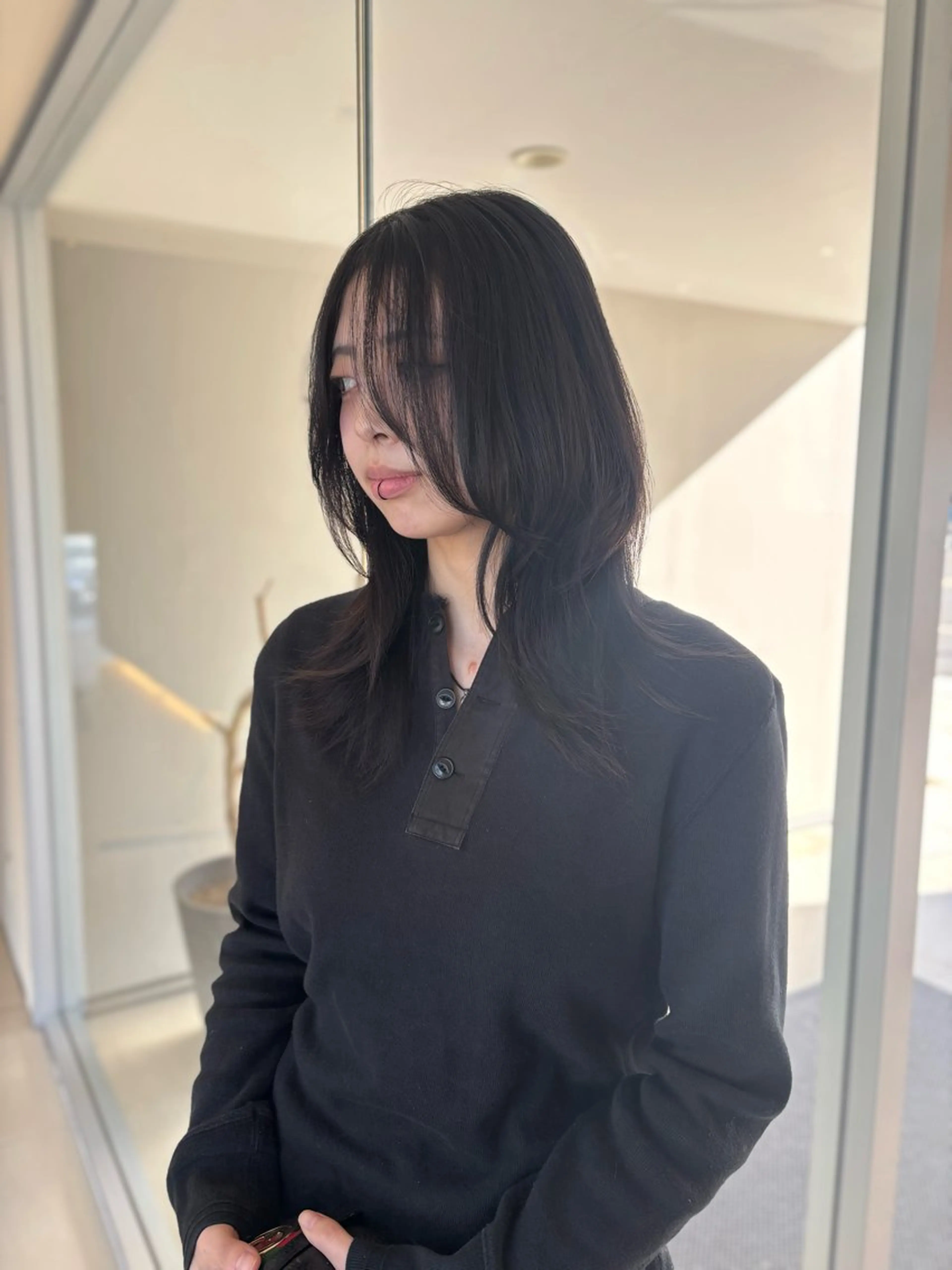 ・レイヤーカット、ハッシュカットの写真