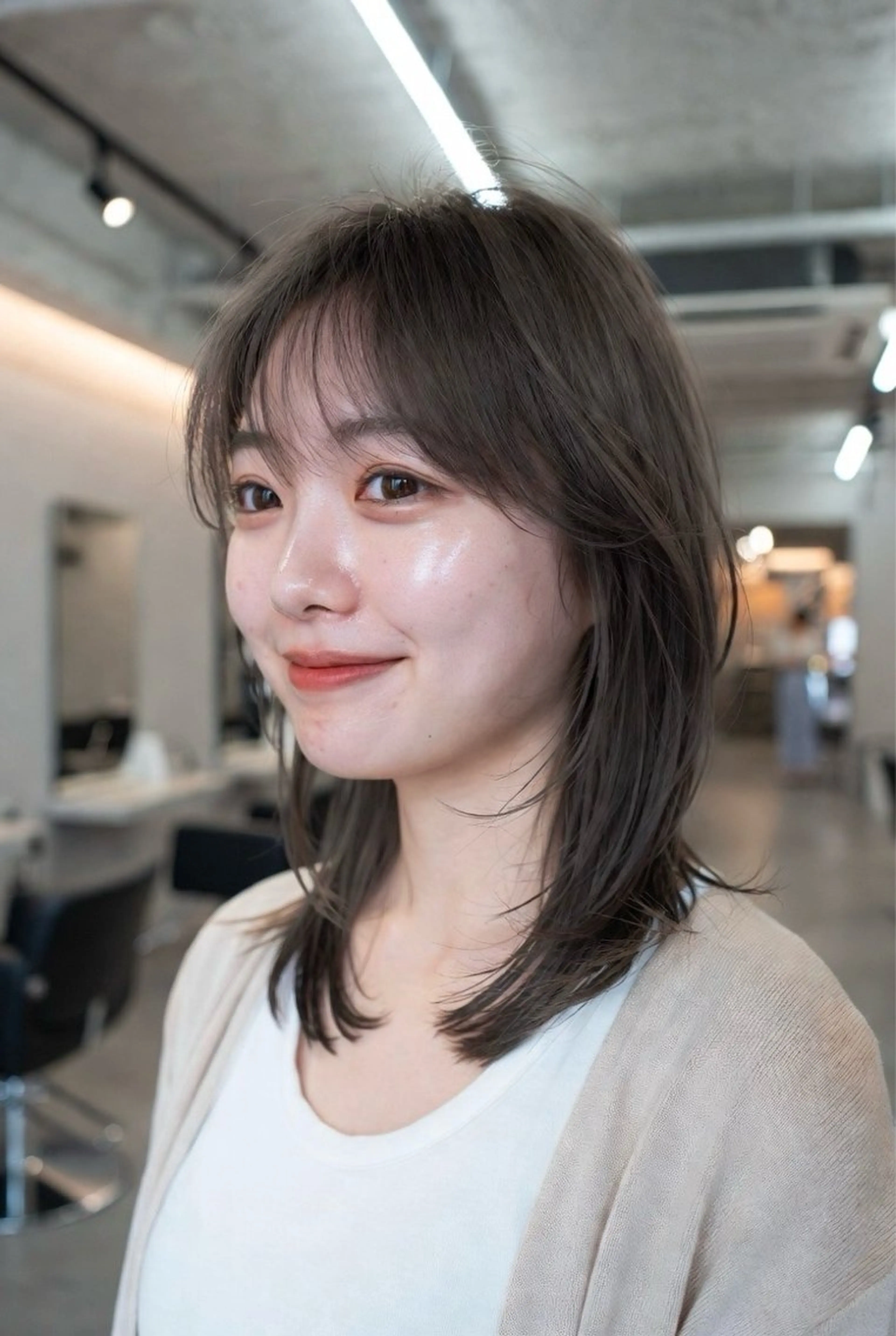 ミディアム カラー カット ヘアカラー トリートメント 雰囲気似合わせ/ itta𓂃🫧‪のヘアスタイル