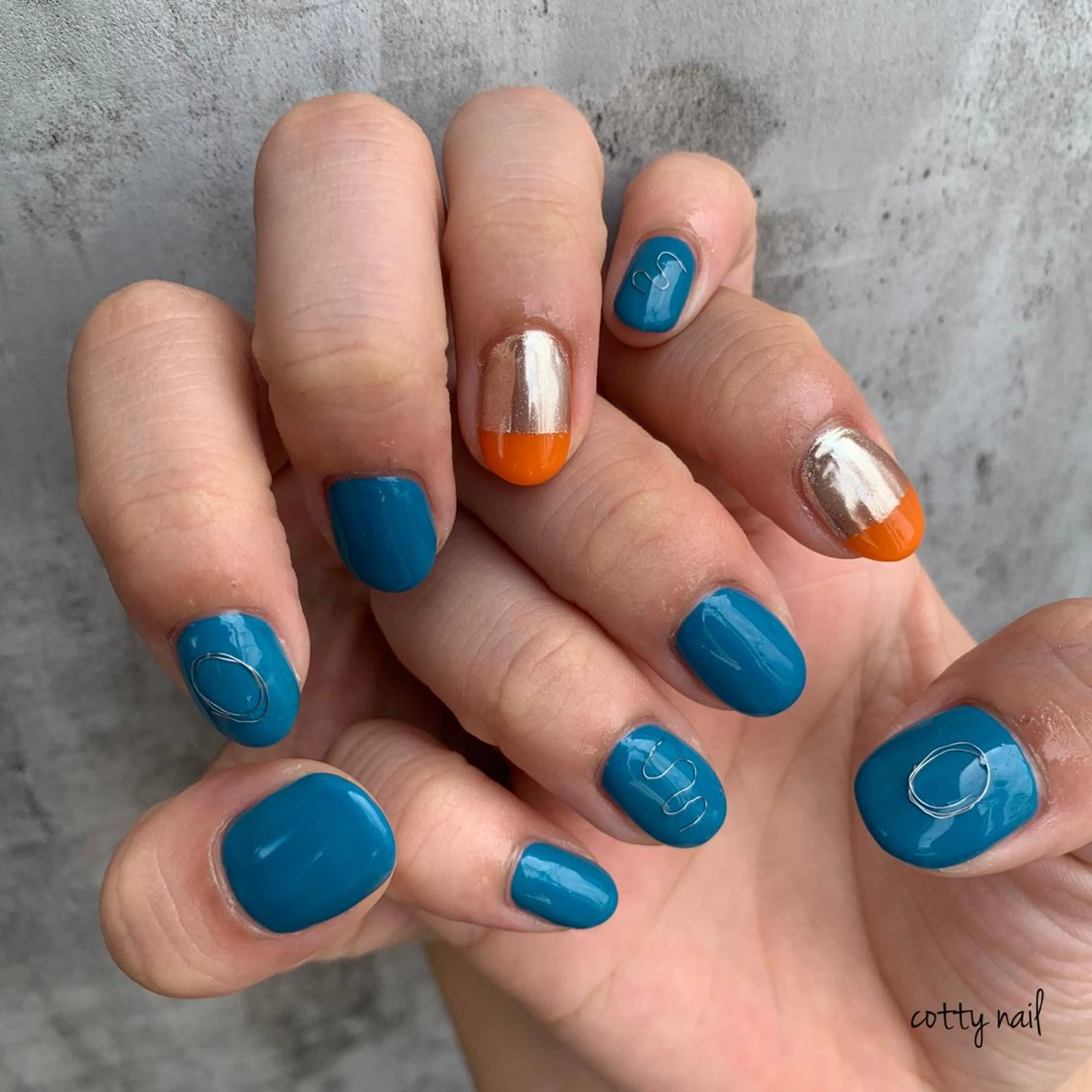 ネイル ジェルネイル ミラーネイル ニュアンスネイル cottynail -miki-のその他イメージ