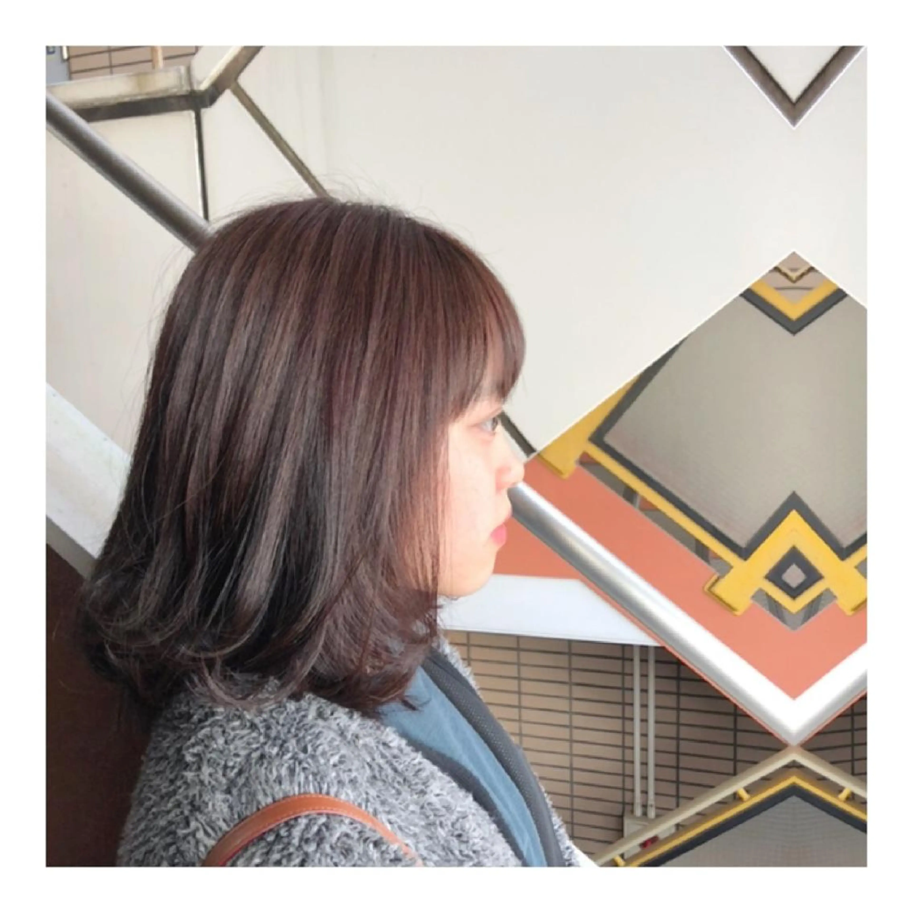 ミディアム カラー ヘアアレンジ 透明感カラー グレージュ ラベンダーカラー ラベンダーグレージュ ラベンダーグレー カット Joshua / 素髪改善のヘアスタイル