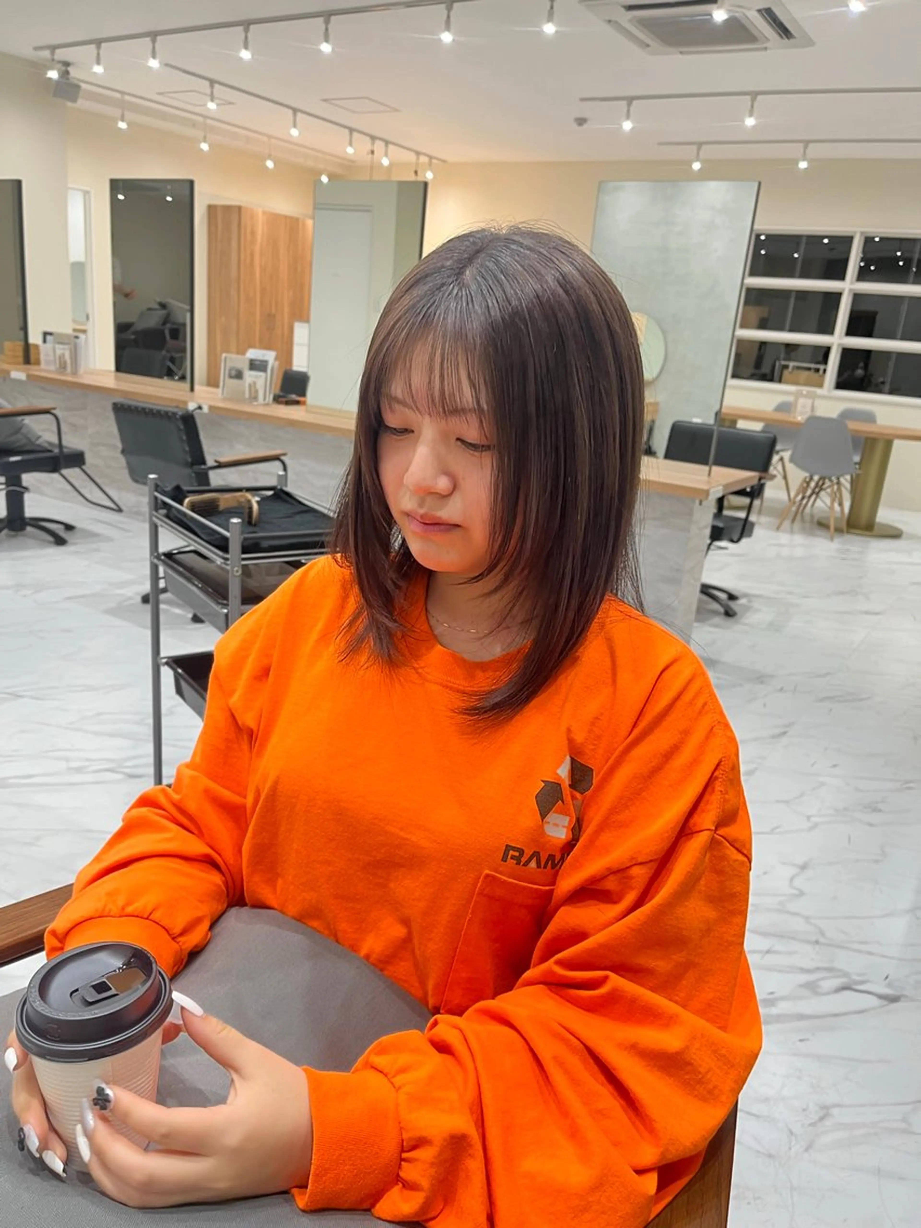 ミディアム カラー アスカ/ 武庫之荘美容室のヘアスタイル