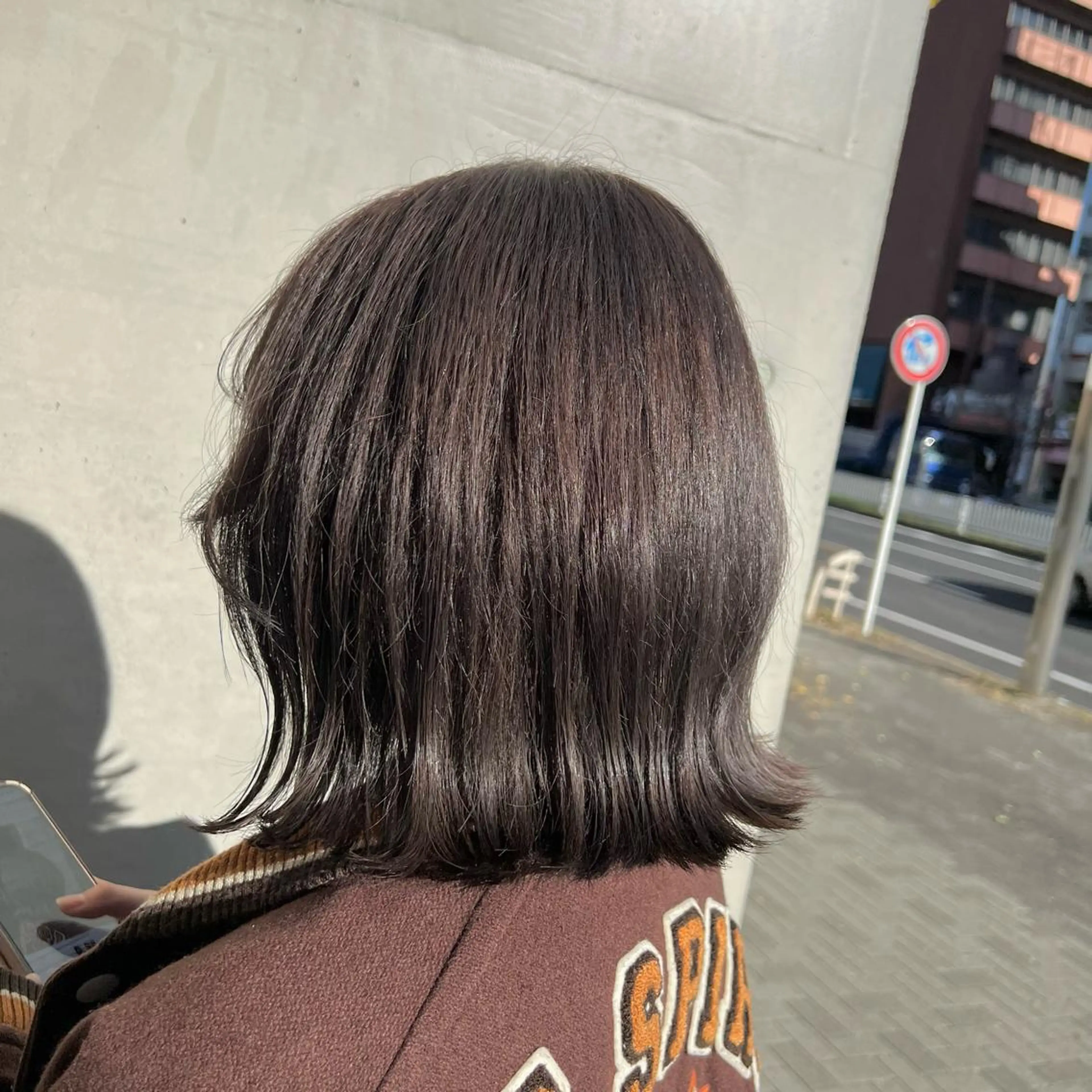 ミディアム カラー グレージュ ヘアカラー トリートメント stylist 🐶内藤 成香のヘアスタイル