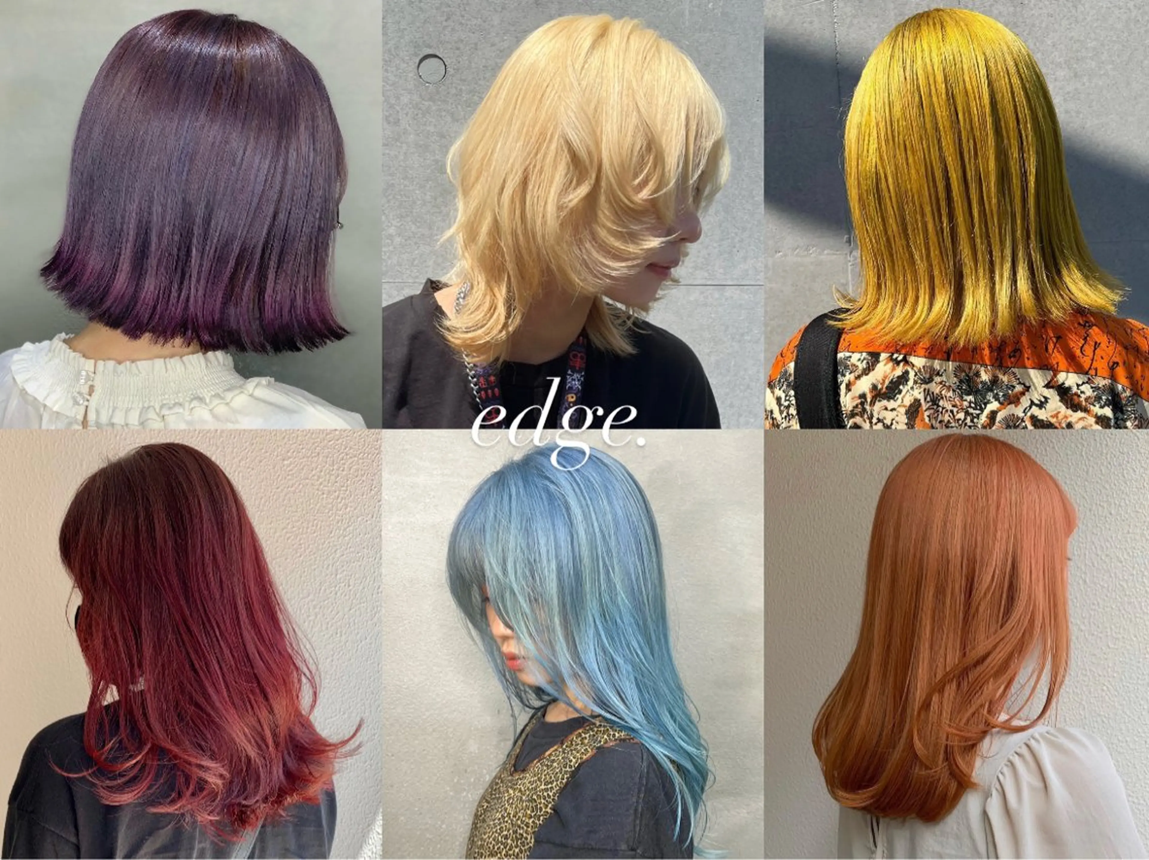 ミディアム カラー edge.下北沢 相場堅弥のヘアスタイル