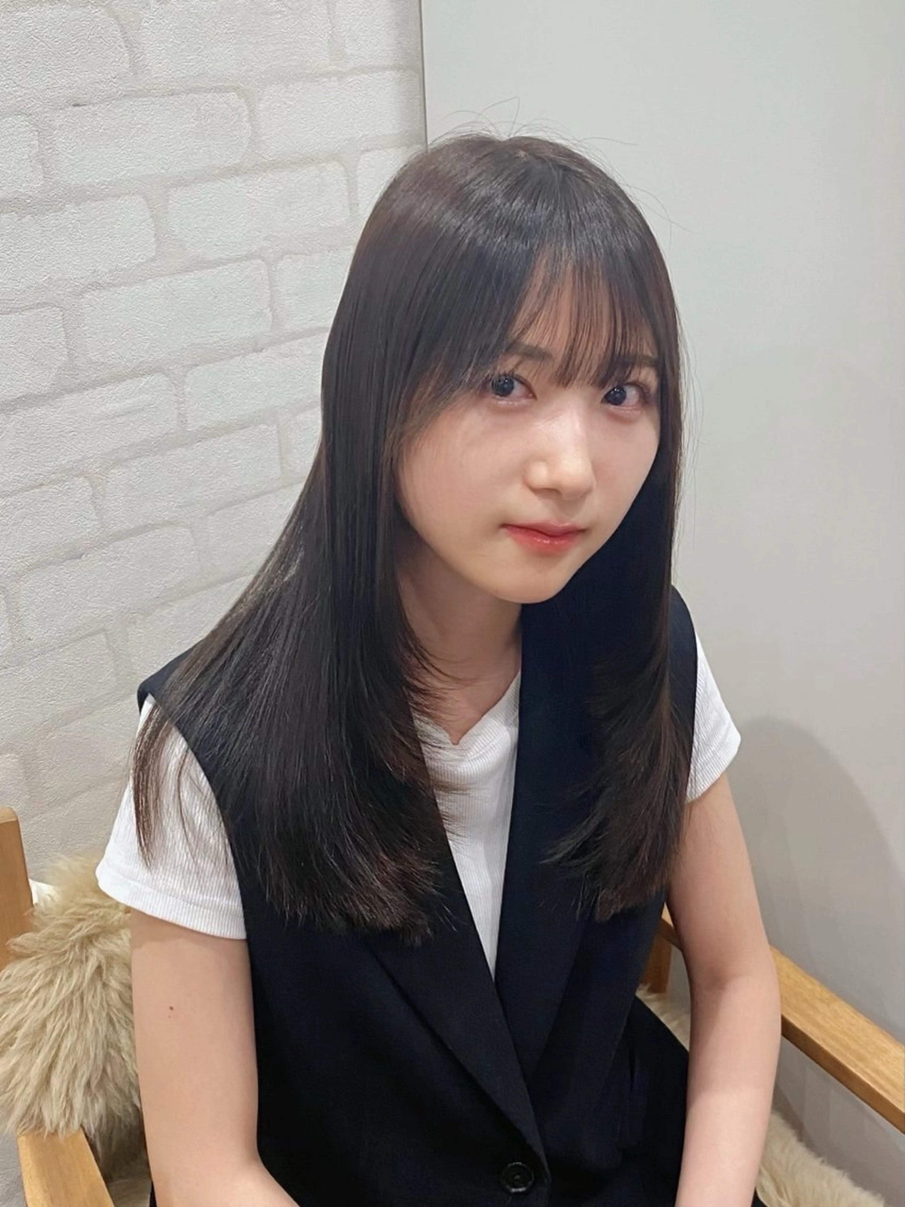 ロング カラー ブラウンカラー 透明感カラー カット ヘアカラー トリートメント shiori/透明感 /顔周り/髪質改善のヘアスタイル