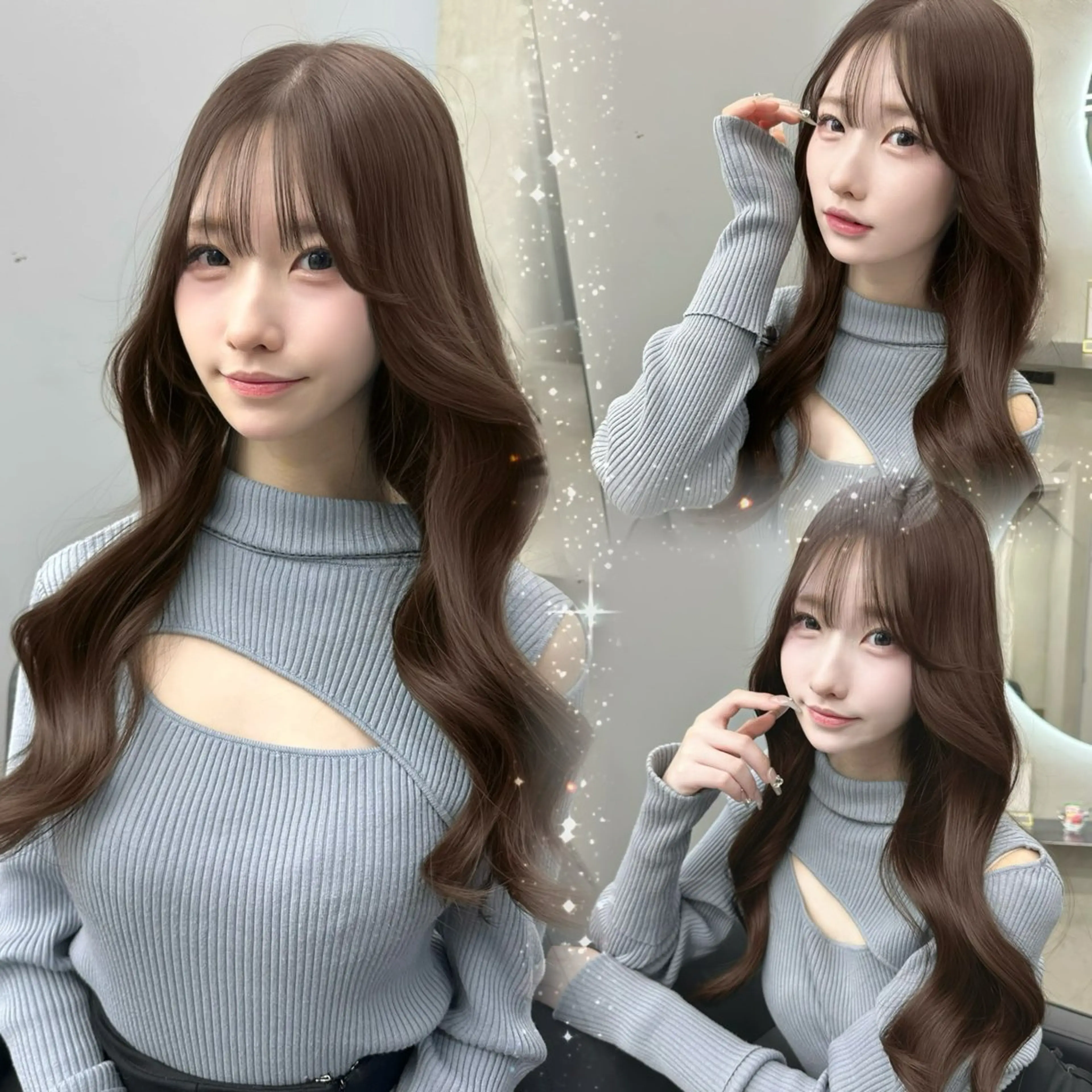 ロング カット トリートメント 韓国/ワンホンヘア 髪質改善/MaCoのヘアスタイル