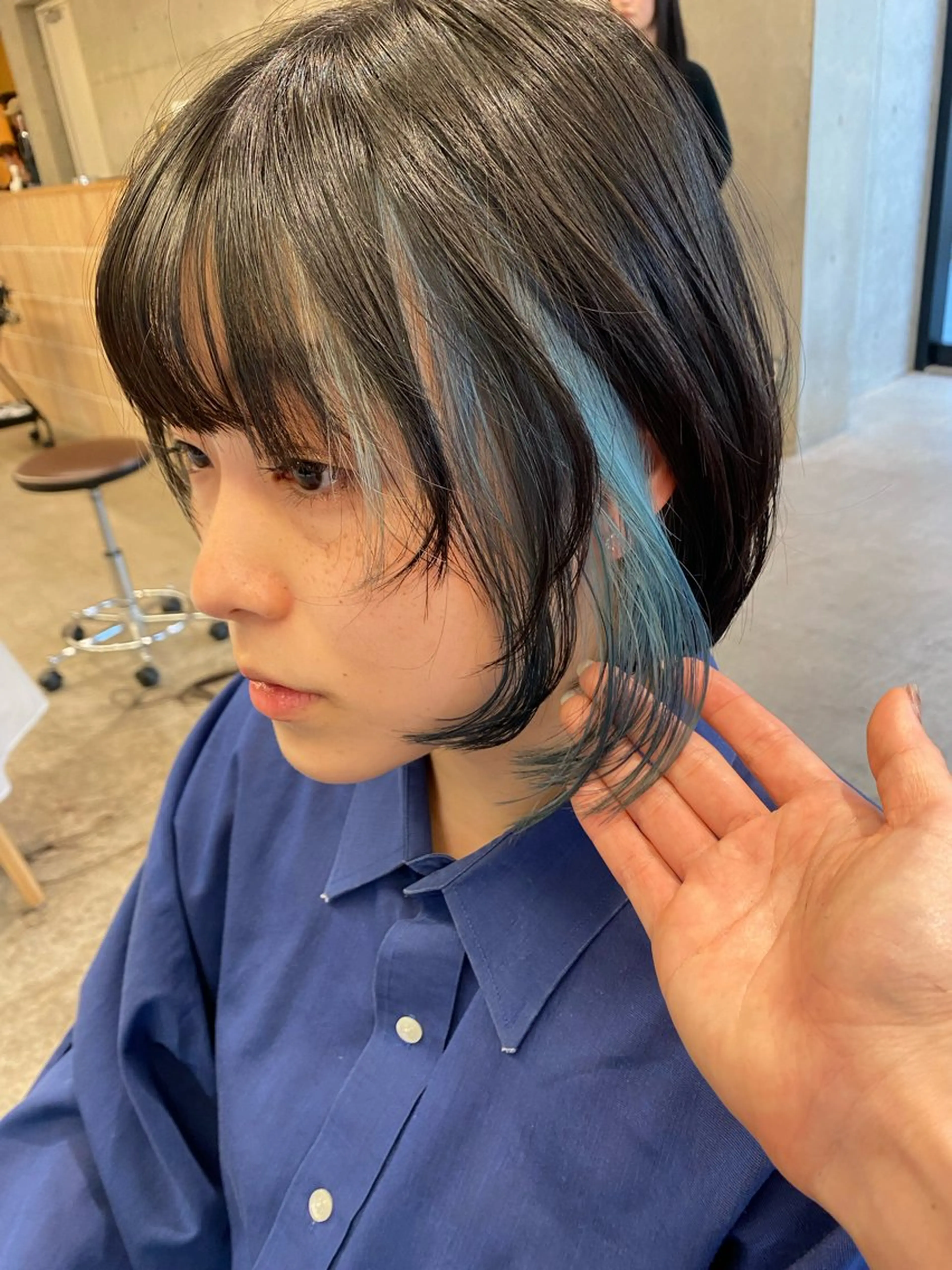 カラー レイヤー/柔色 カラー/SAkiのヘアスタイル