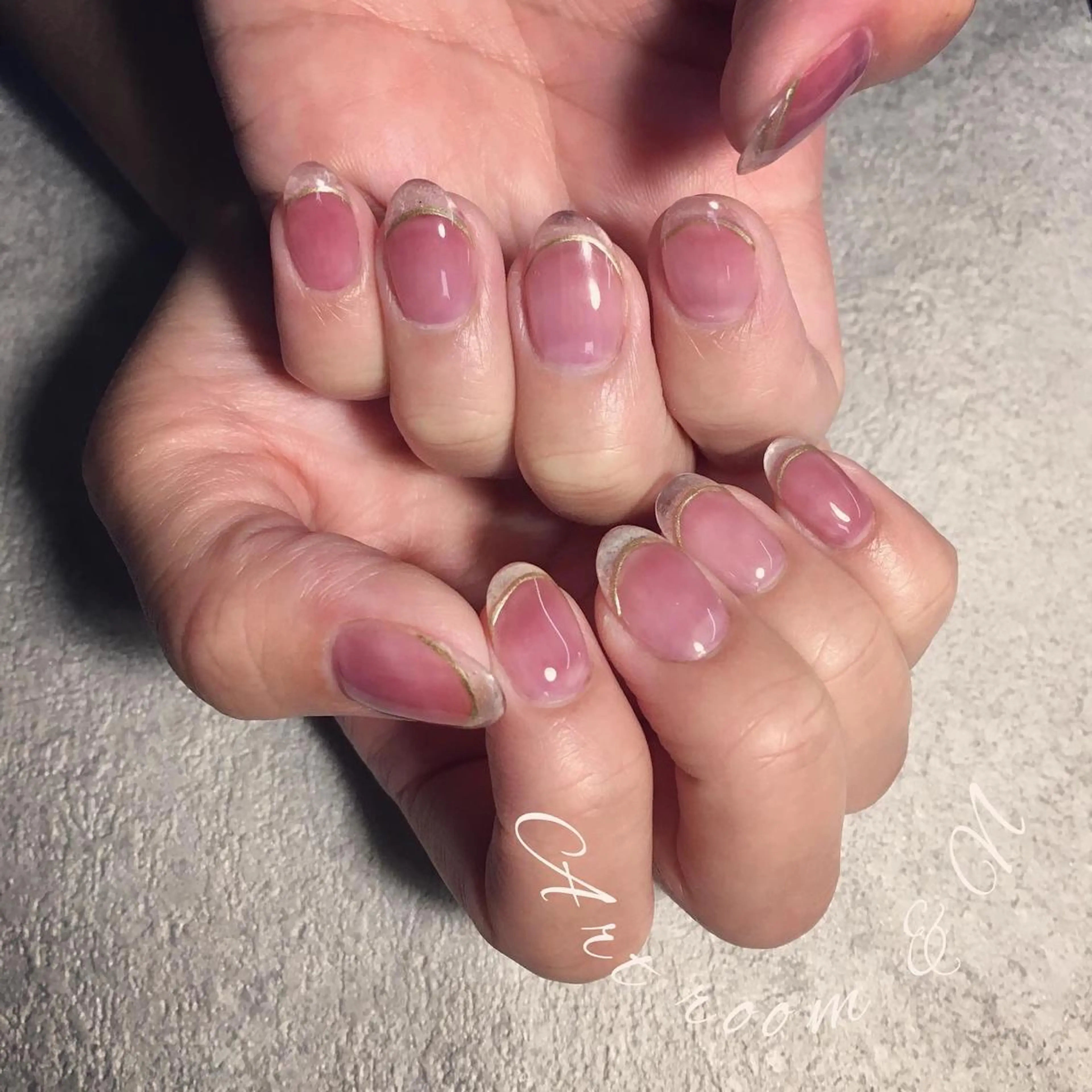 ネイル アートネイル ニュアンスネイル ショートネイル &N NANAのネイルデザイン