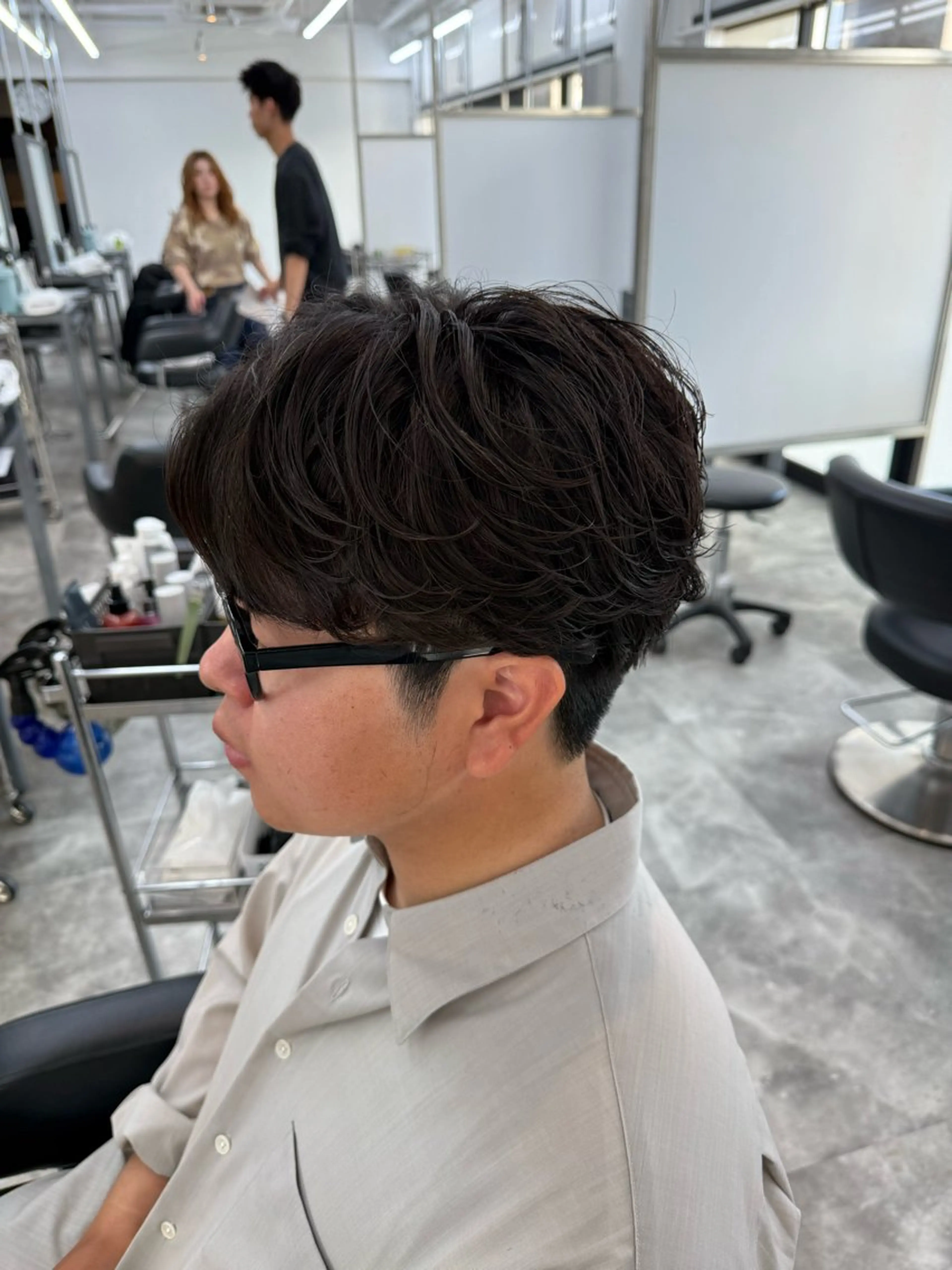 ミディアム カット メンズ特化美容師 /真家雅樹🔥のヘアスタイル