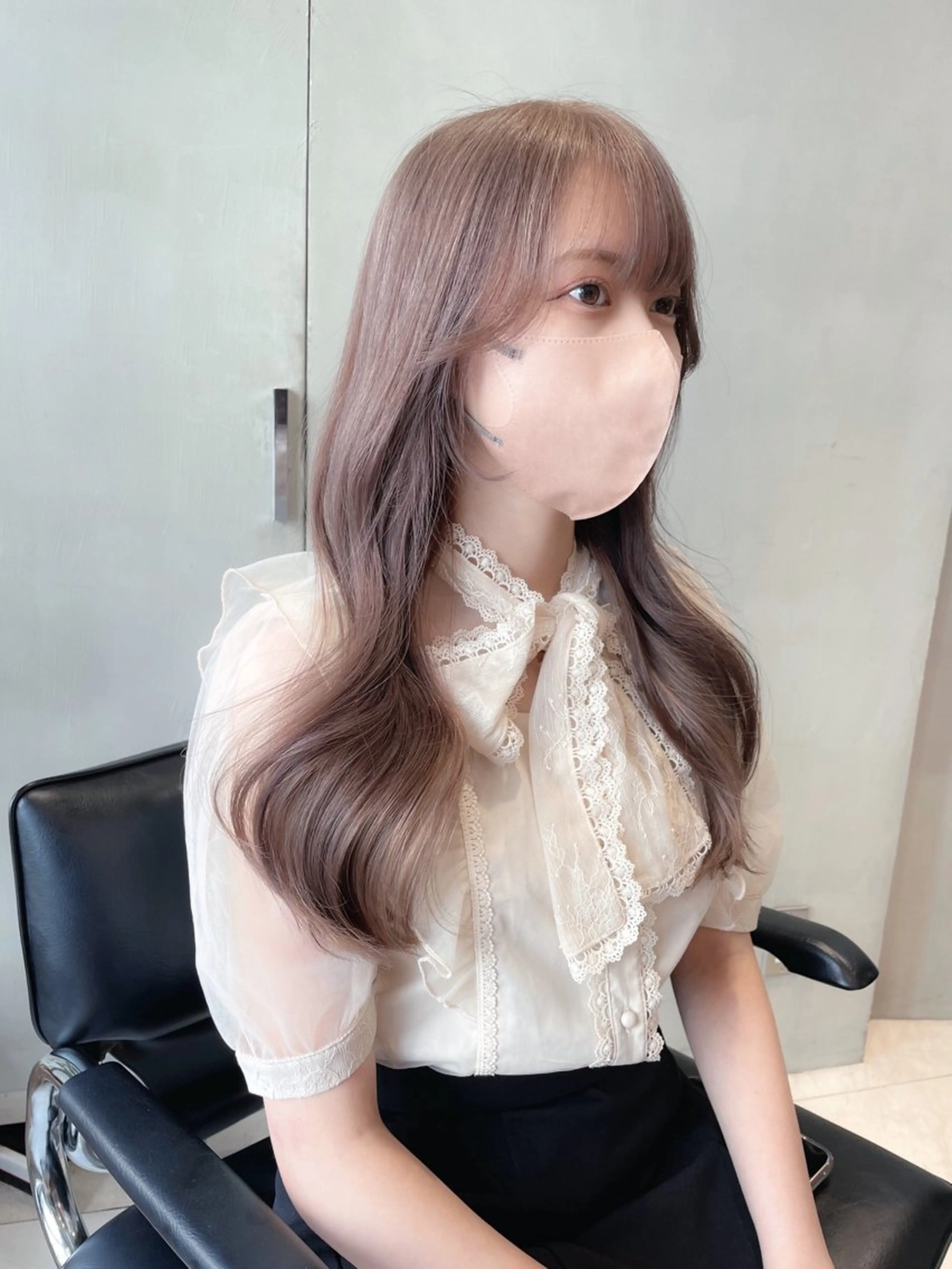 ロング カラー ヘアカラー ワンホン/韓国ヘア 🤍amiのヘアスタイル