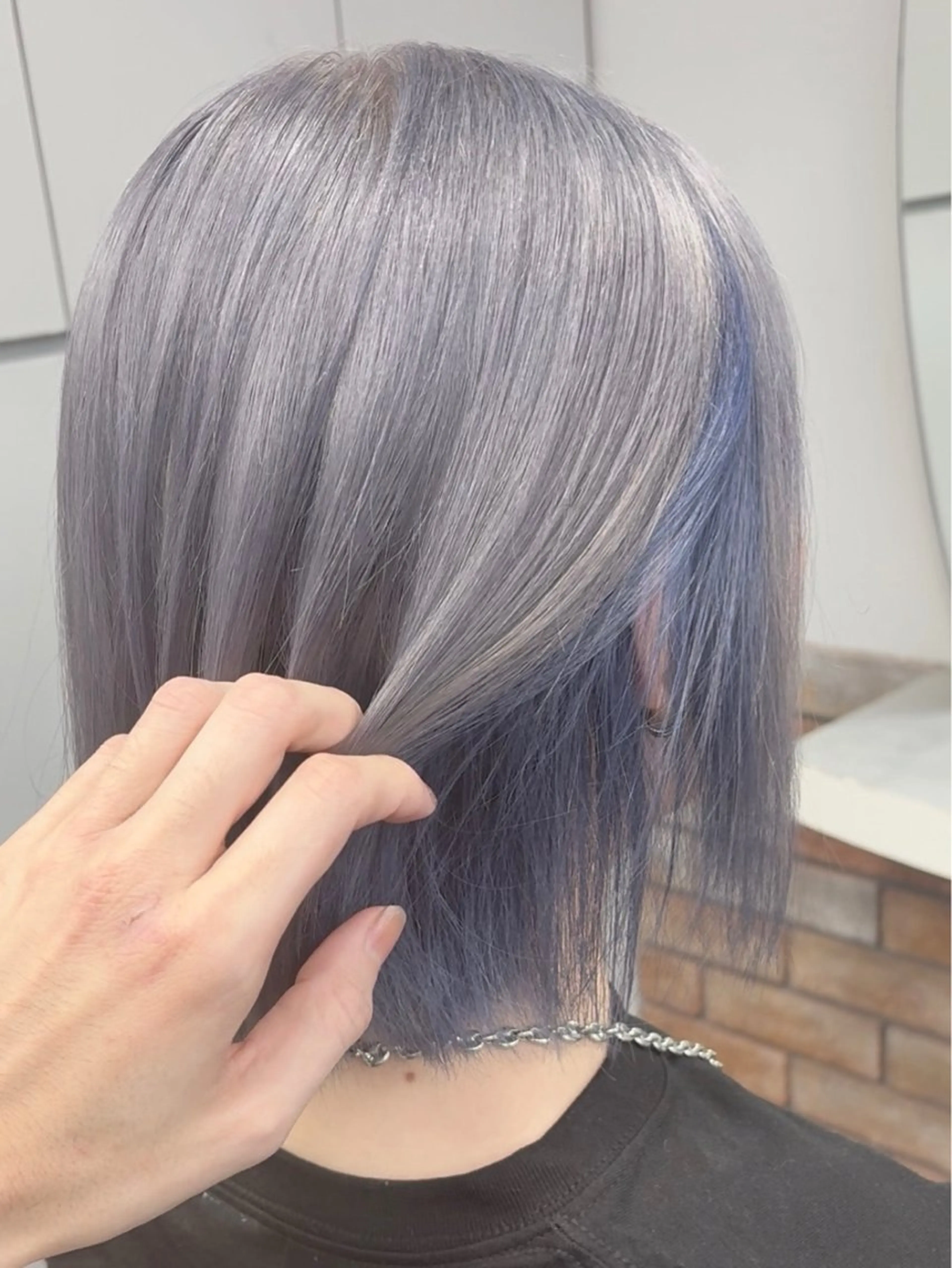 ミディアム カット ヘアカラー ブリーチ　BAM BIのヘアスタイル