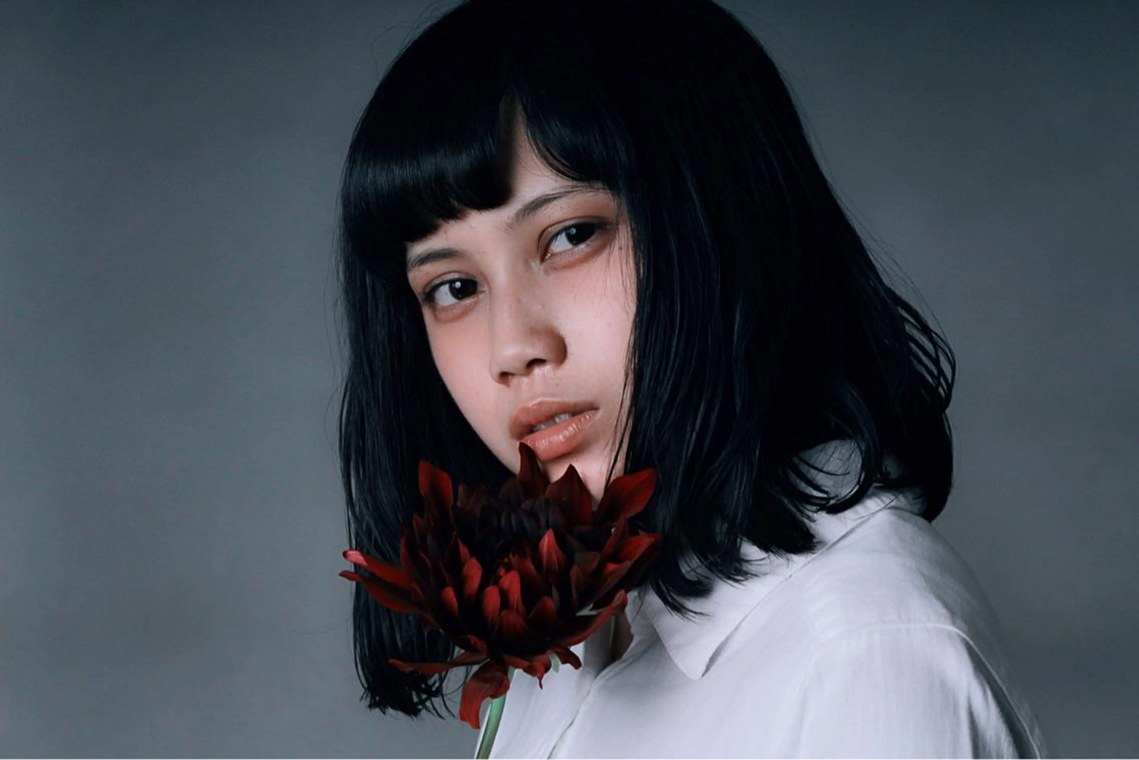 ミディアム 川間 将彦のヘアスタイル